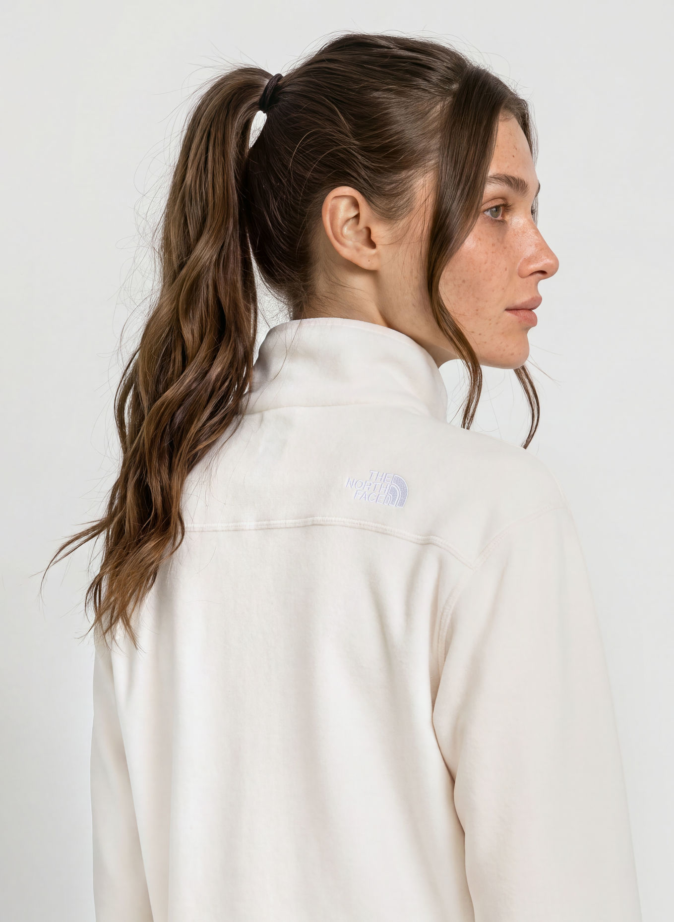 THE NORTH FACE NOVELTY Fleece half-zip sweater: CREAM