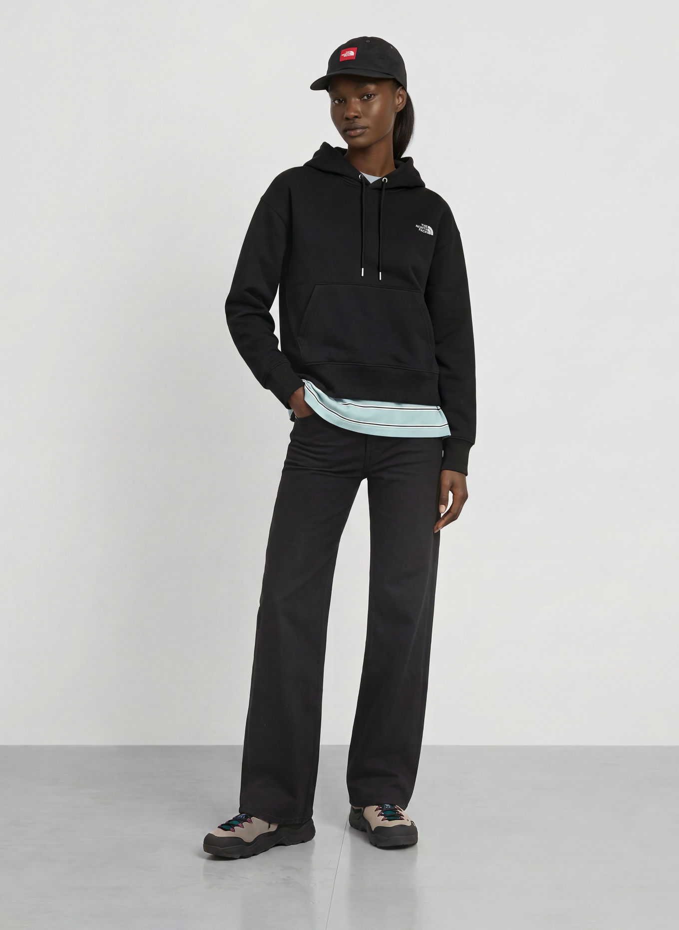 THE NORTH FACE Oversized-Hoodie TNF™ ESSENTIAL SIMPLE DOME: SCHWARZ