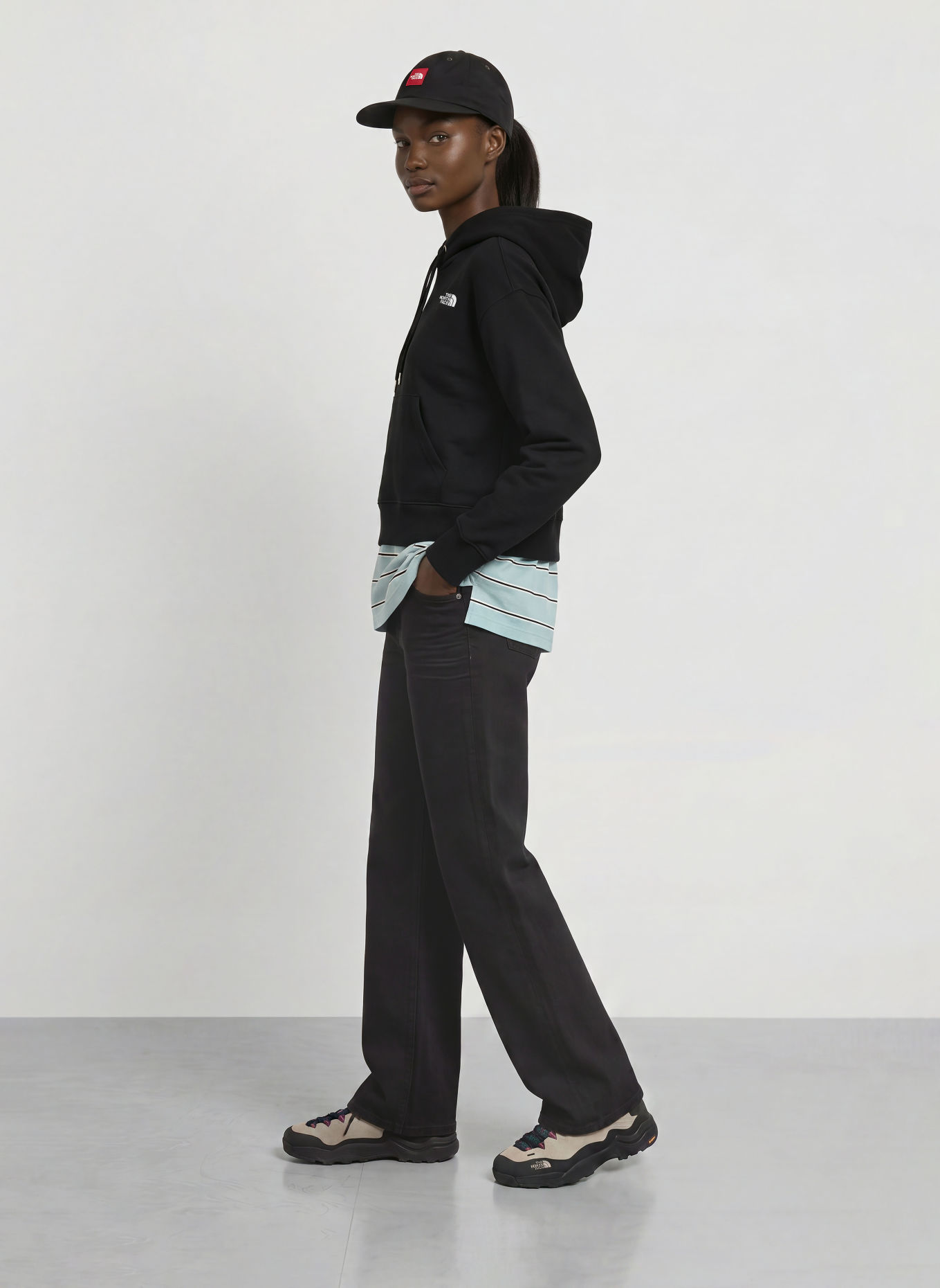 THE NORTH FACE Oversized-Hoodie TNF™ ESSENTIAL SIMPLE DOME: SCHWARZ