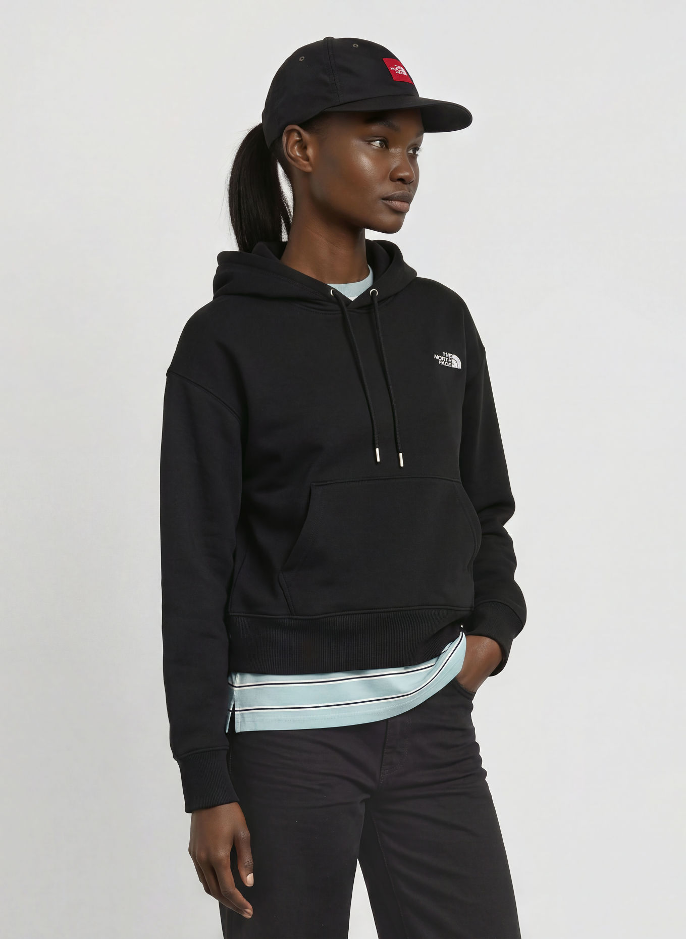 THE NORTH FACE Oversized-Hoodie TNF™ ESSENTIAL SIMPLE DOME: SCHWARZ