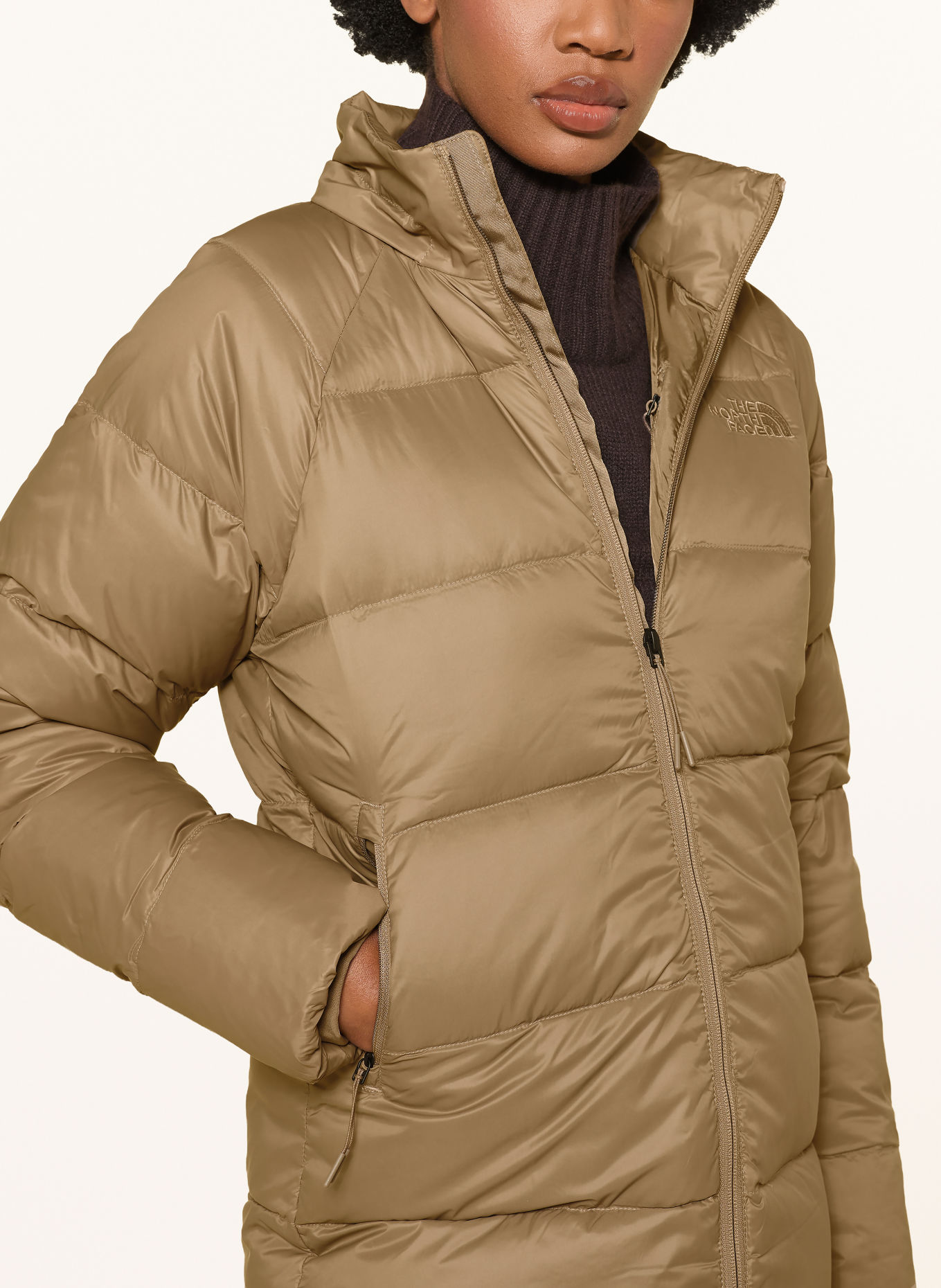 THE NORTH FACE Parka puchowa HYDRENALITE CITY: CAMELOWY