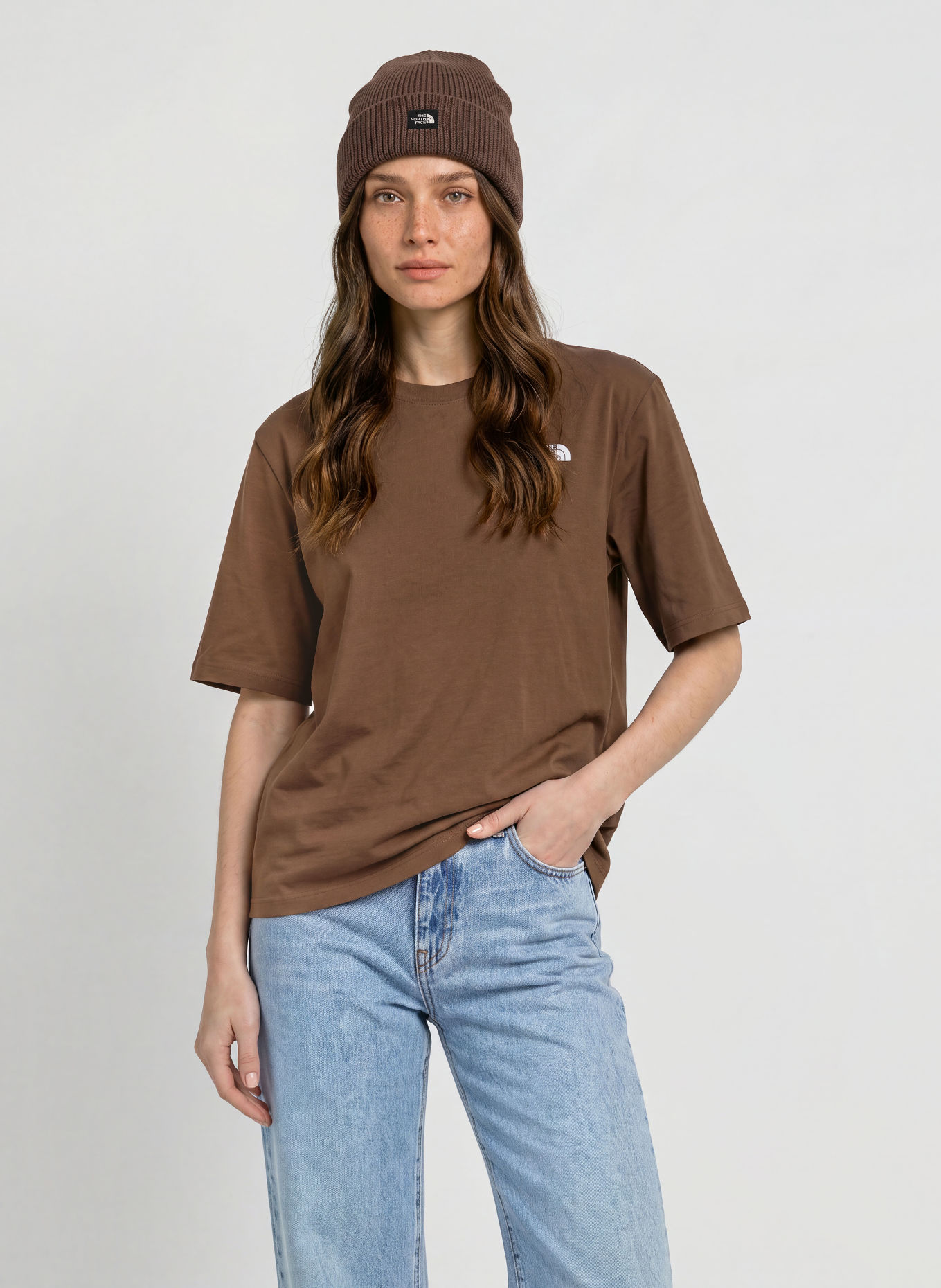 THE NORTH FACE T-Shirt TNF™ ESSENTIAL SIMPLE DOME: BRAUN
