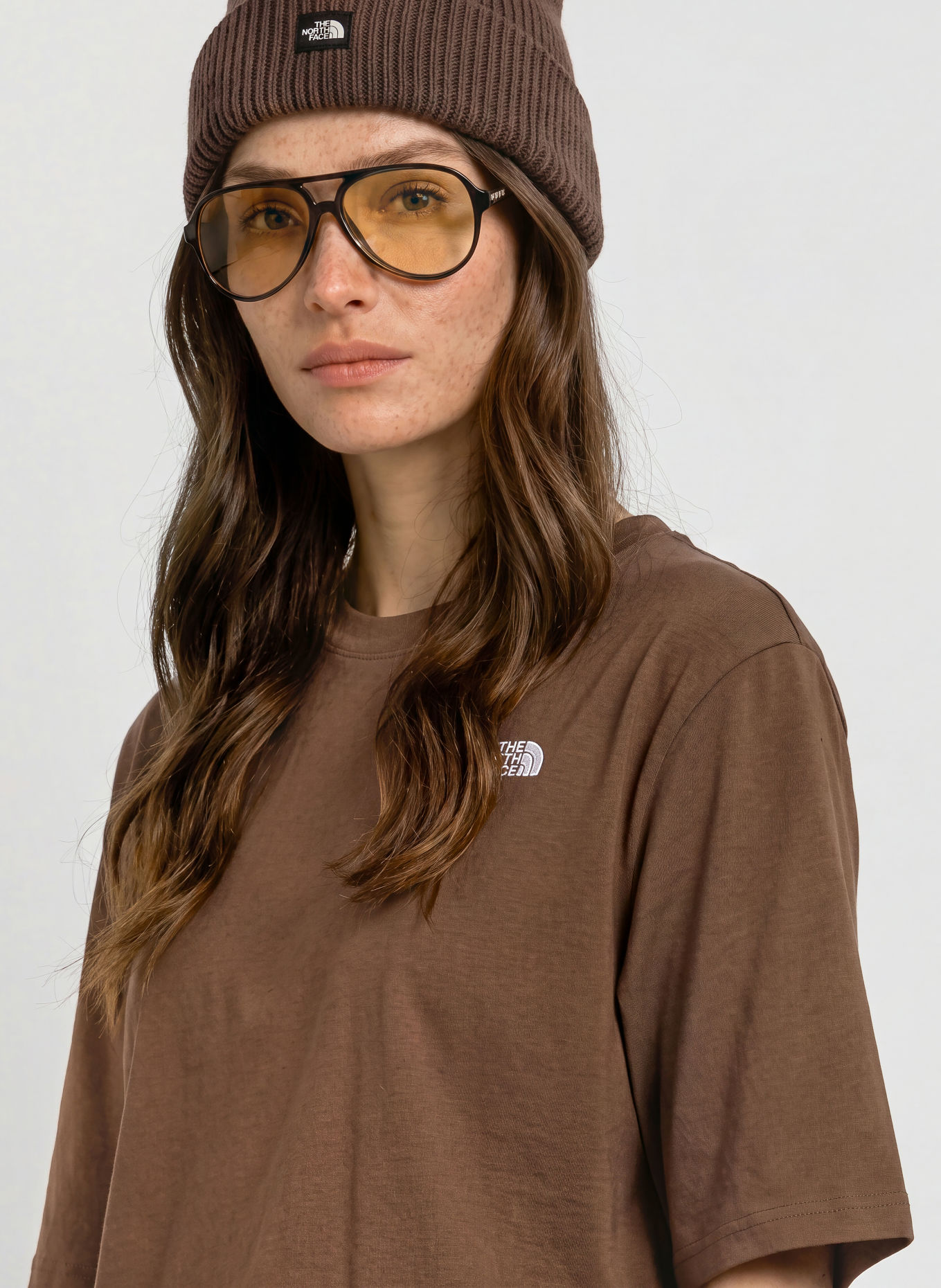 THE NORTH FACE T-Shirt TNF™ ESSENTIAL SIMPLE DOME: BRAUN
