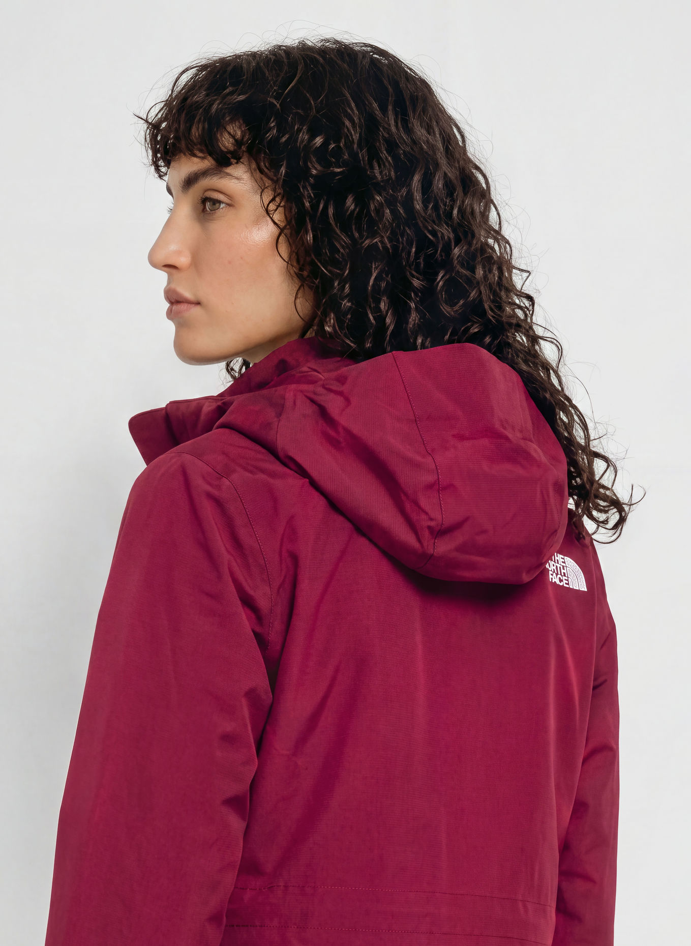 THE NORTH FACE Parka HIKESTELLER: CIEMNOCZERWONY