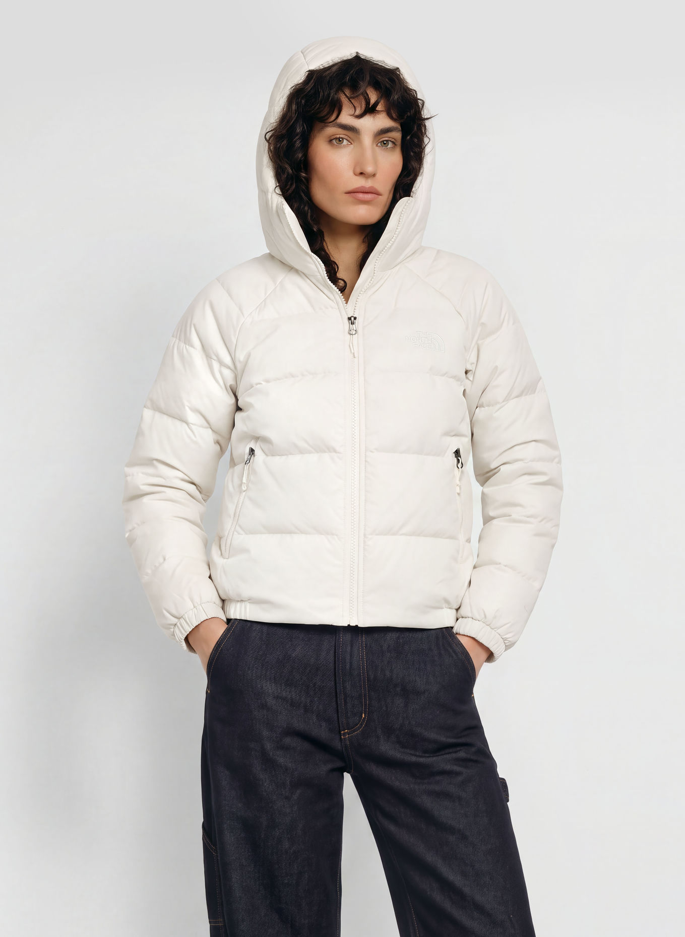 THE NORTH FACE Jachetă din puf HYDRENALITE: GRI DESCHIS