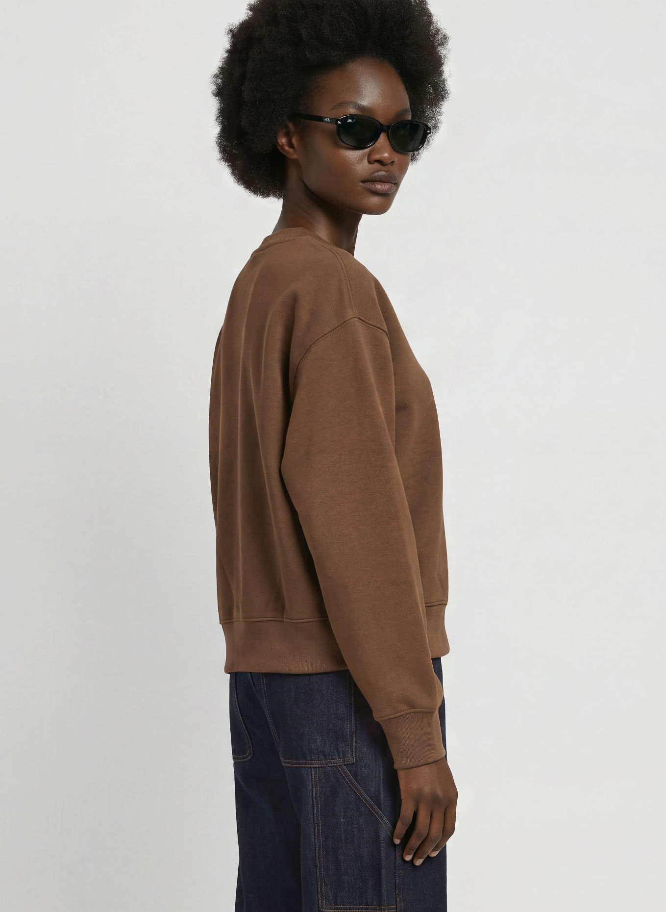 THE NORTH FACE Oversized-Sweatshirt TNF™ ESSENTIAL SIMPLE DOME: BRAUN