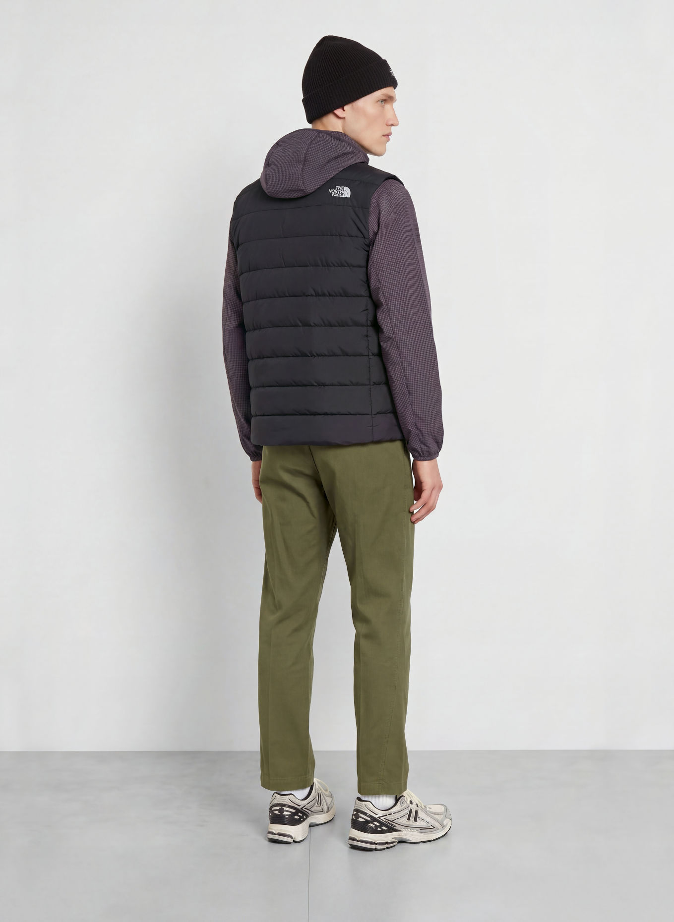 THE NORTH FACE Vestă matlasată ACONCAGUA: NEGRU
