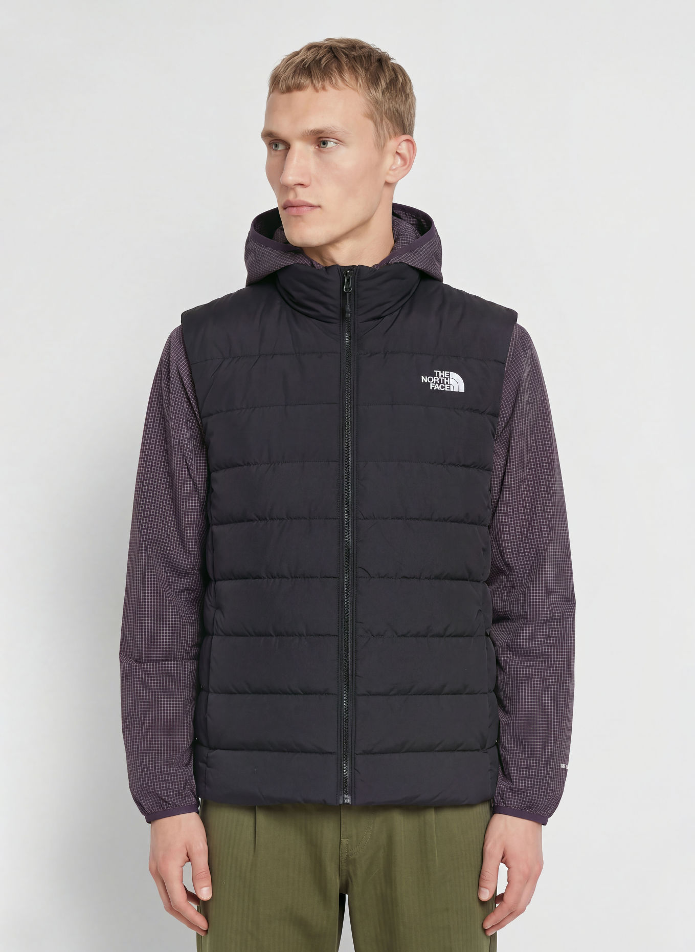 THE NORTH FACE Vestă matlasată ACONCAGUA: NEGRU