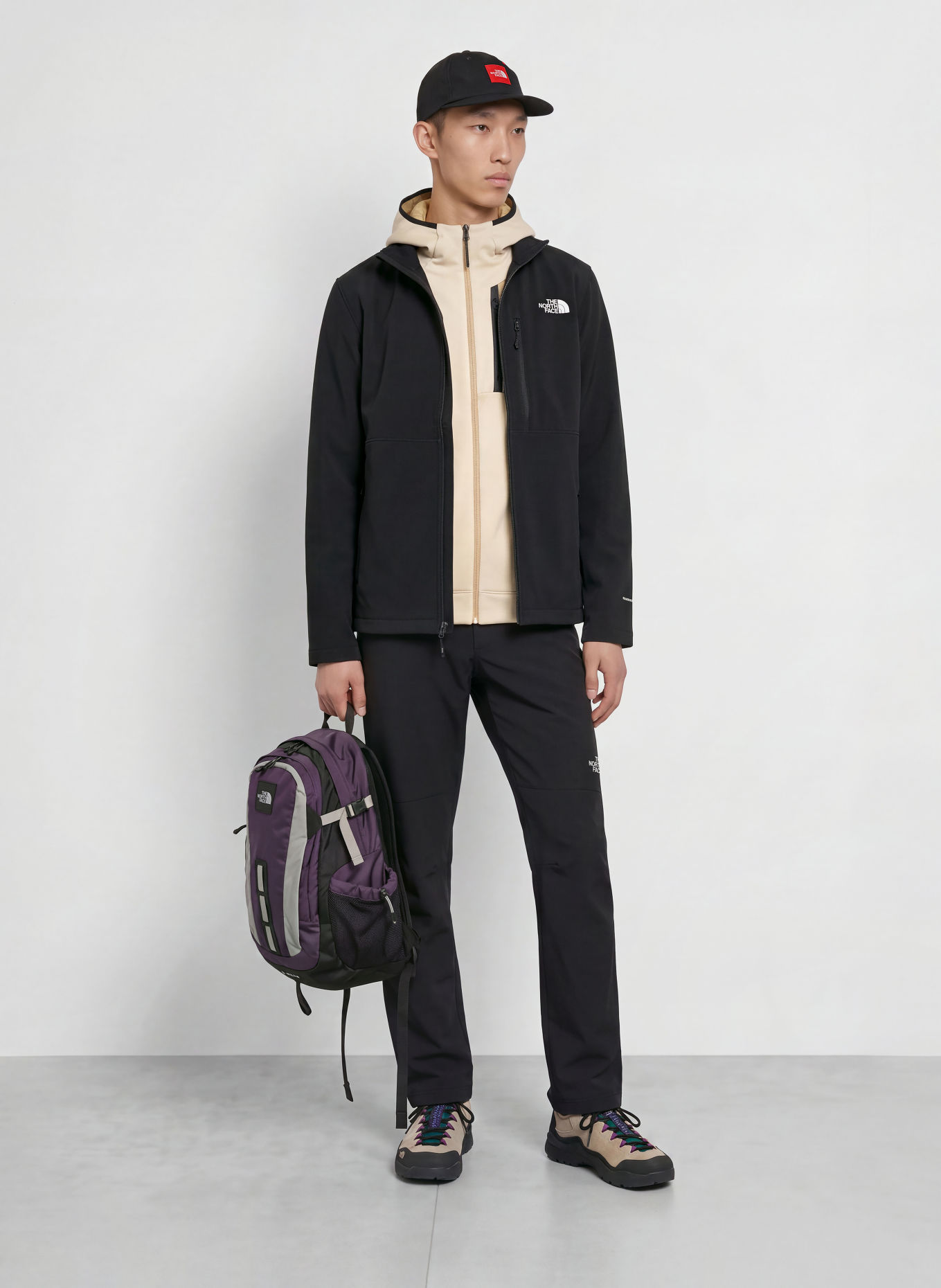 THE NORTH FACE Trekkingbroek QUEST: ZWART