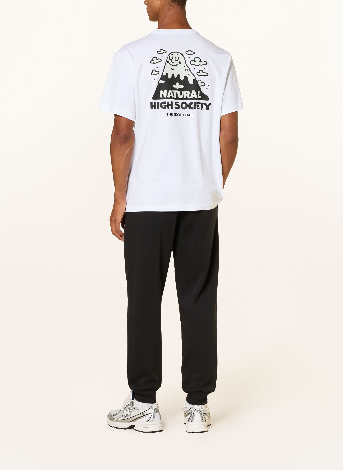 THE NORTH FACE T-shirt NATURAL HIGH SOCIETY: WIT / ZWART