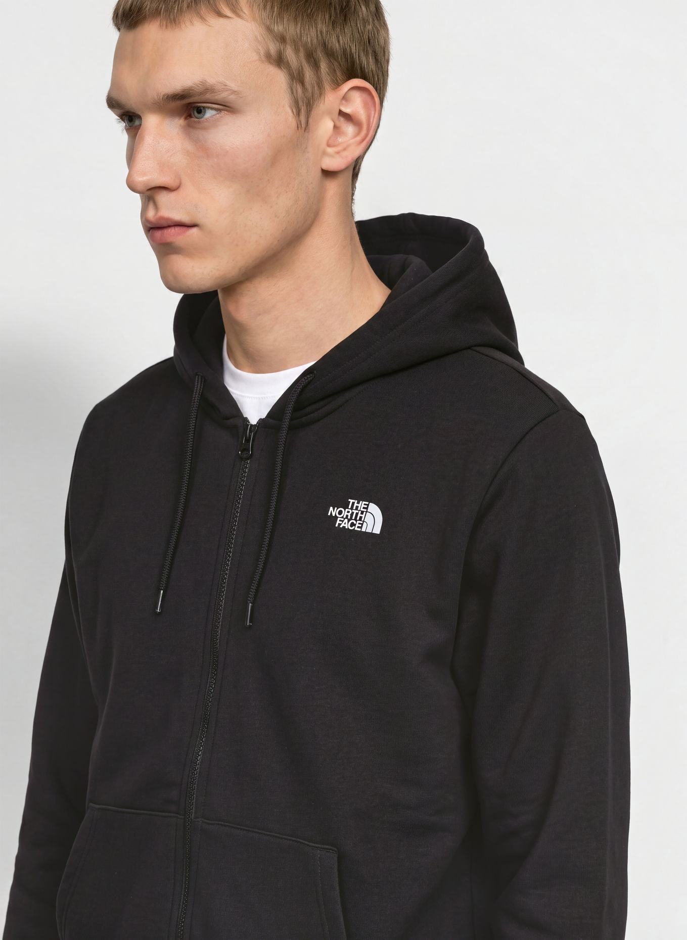 THE NORTH FACE Sweatjacke EVOLUTION SIMPLE DOME: SCHWARZ
