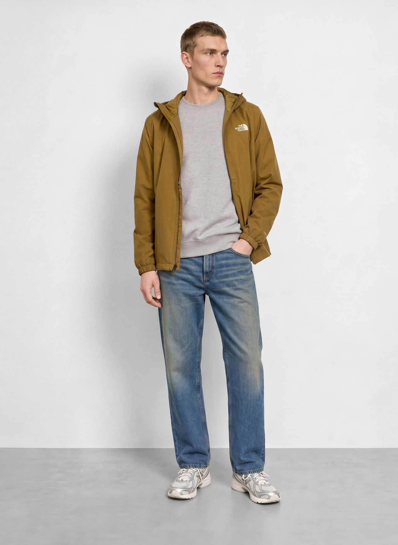 THE NORTH FACE Sweatshirt ESSENTIAL SIMPLE DOME: HELLGRAU