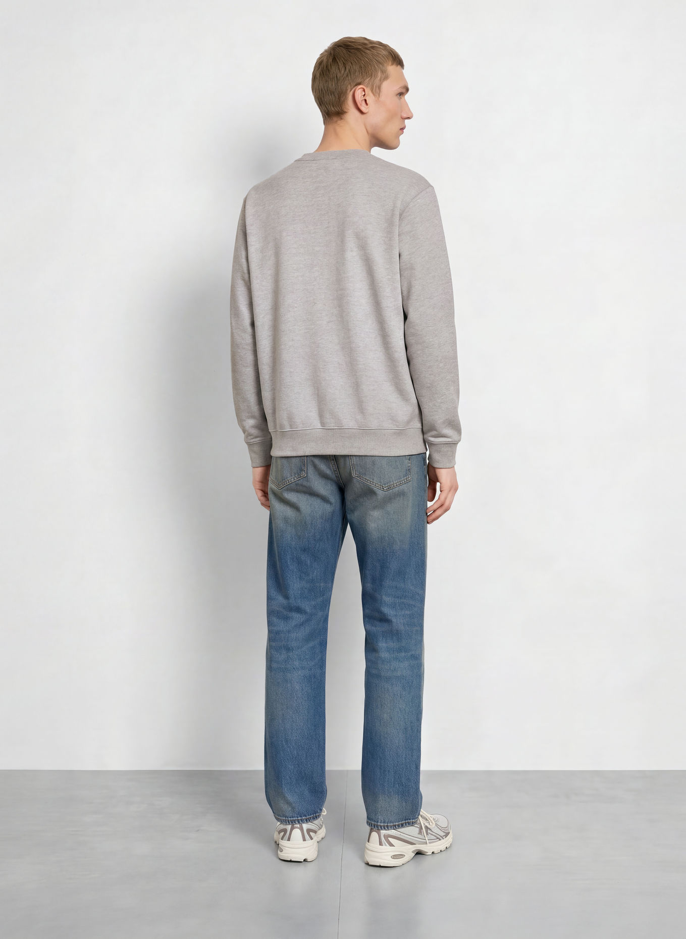 THE NORTH FACE Sweatshirt ESSENTIAL SIMPLE DOME: HELLGRAU