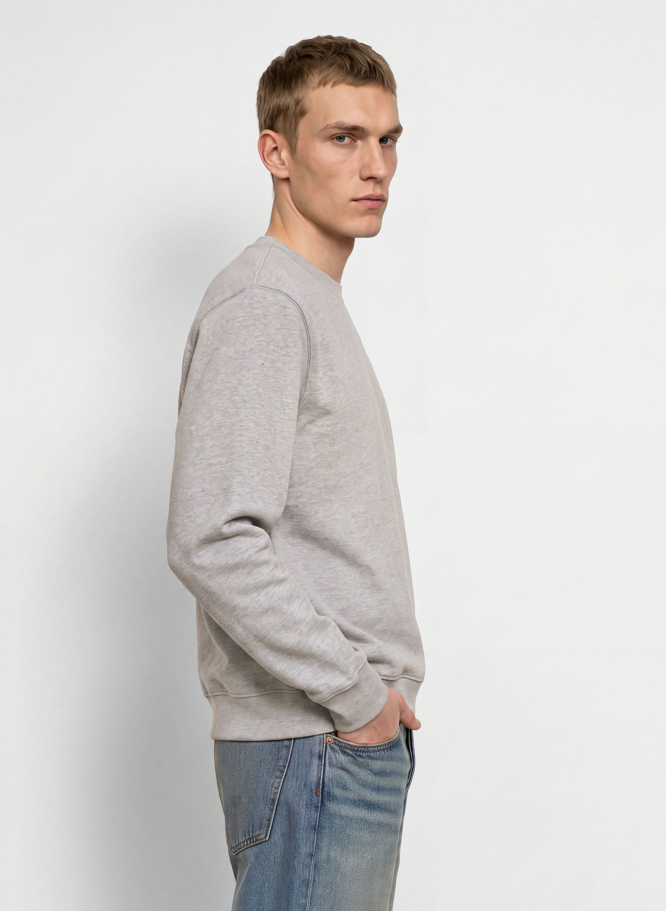 THE NORTH FACE Sweatshirt ESSENTIAL SIMPLE DOME: HELLGRAU