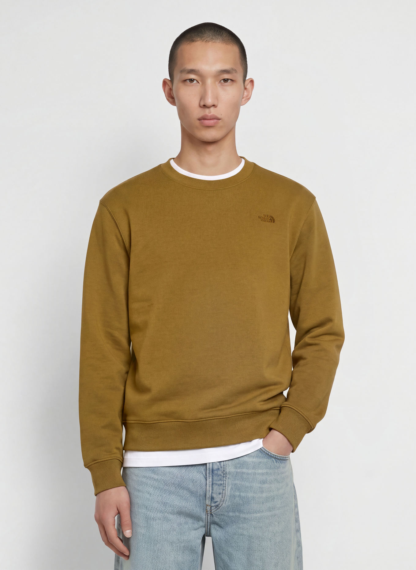 THE NORTH FACE Sweatshirt ESSENTIAL SIMPLE DOME: OLIV