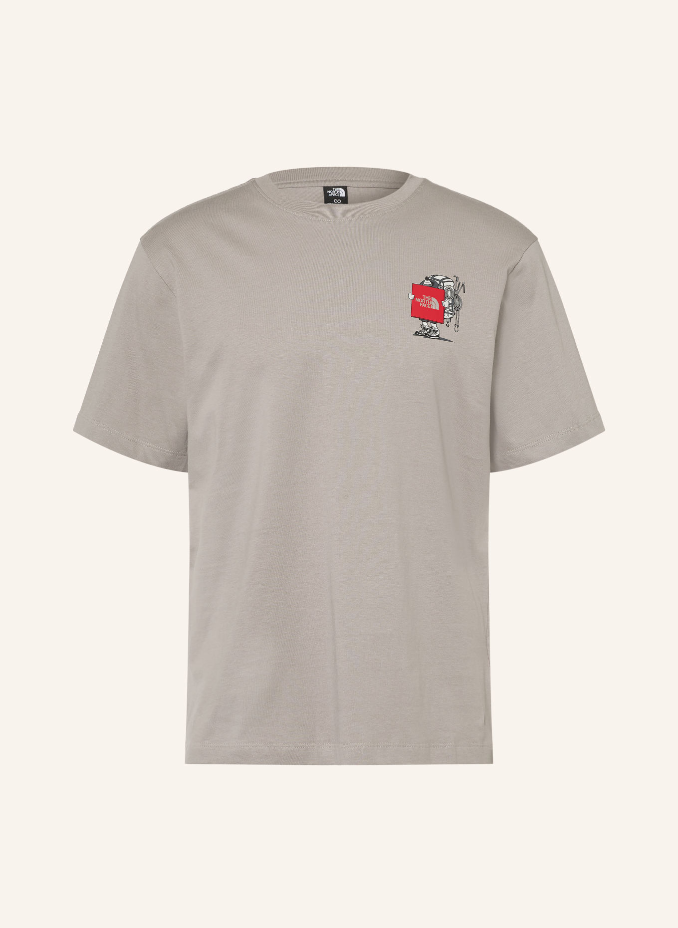 THE NORTH FACE T-shirt GEAR UP GET OUT: TAUPE