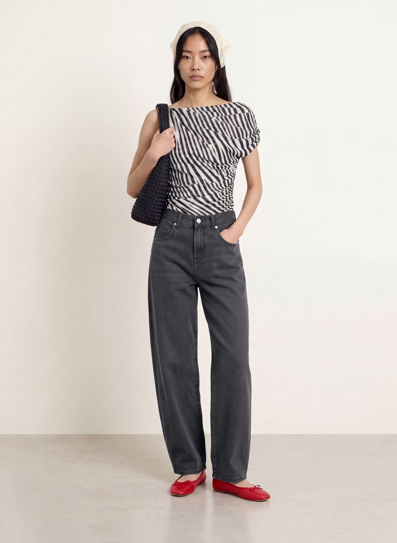 ONLY Barrel jeans: WASHED BLACK