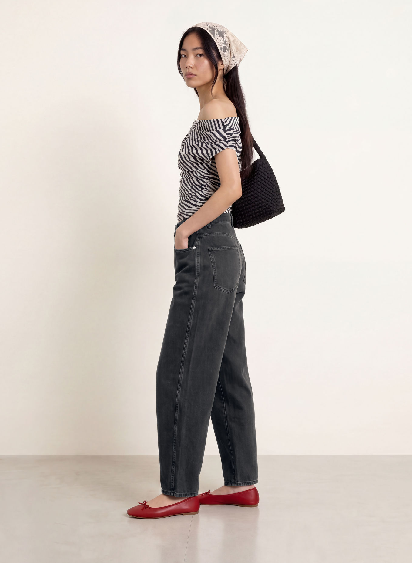 ONLY Barrel jeans: WASHED BLACK