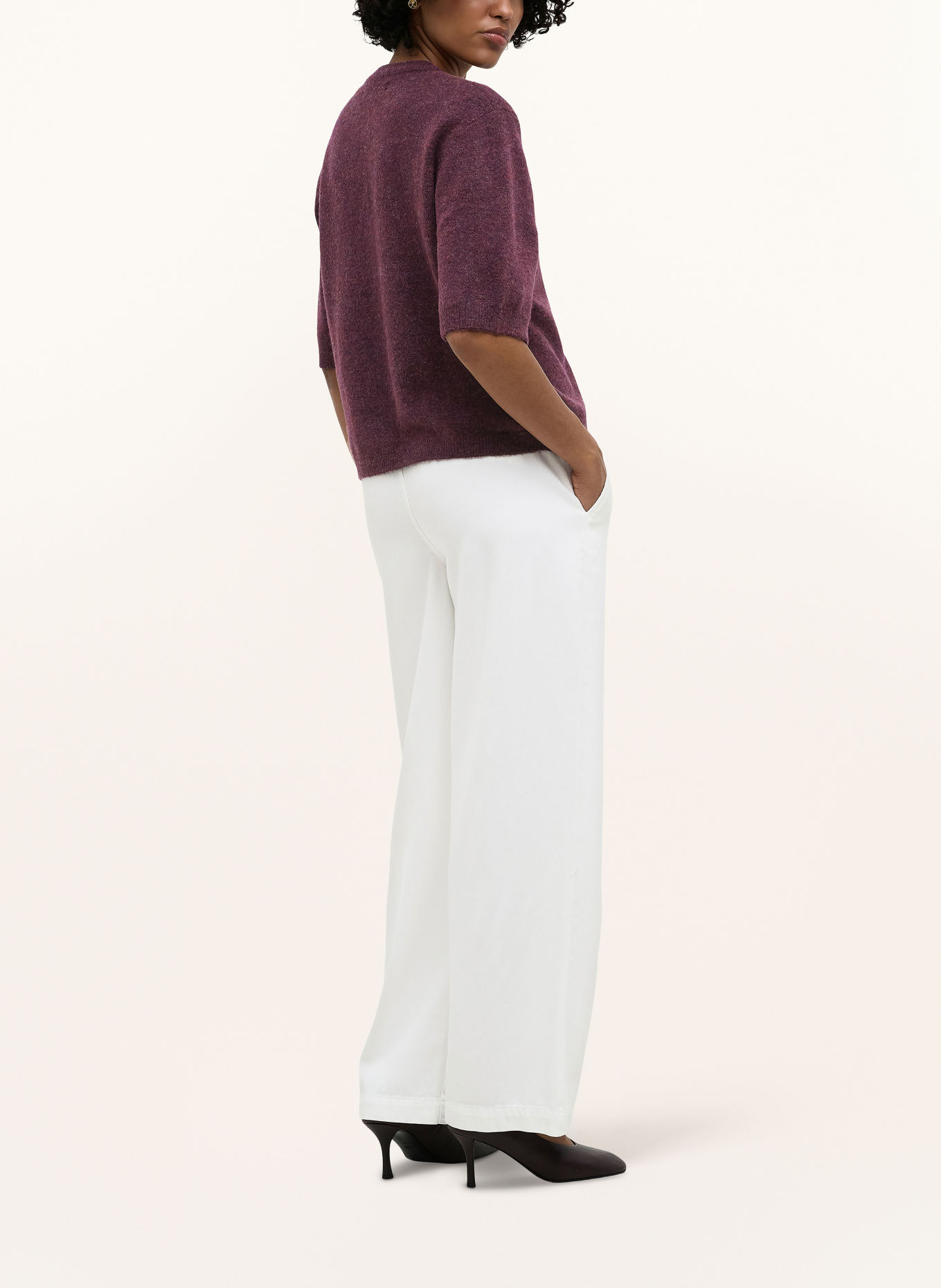 ONLY Strickjacke: DUNKELROT