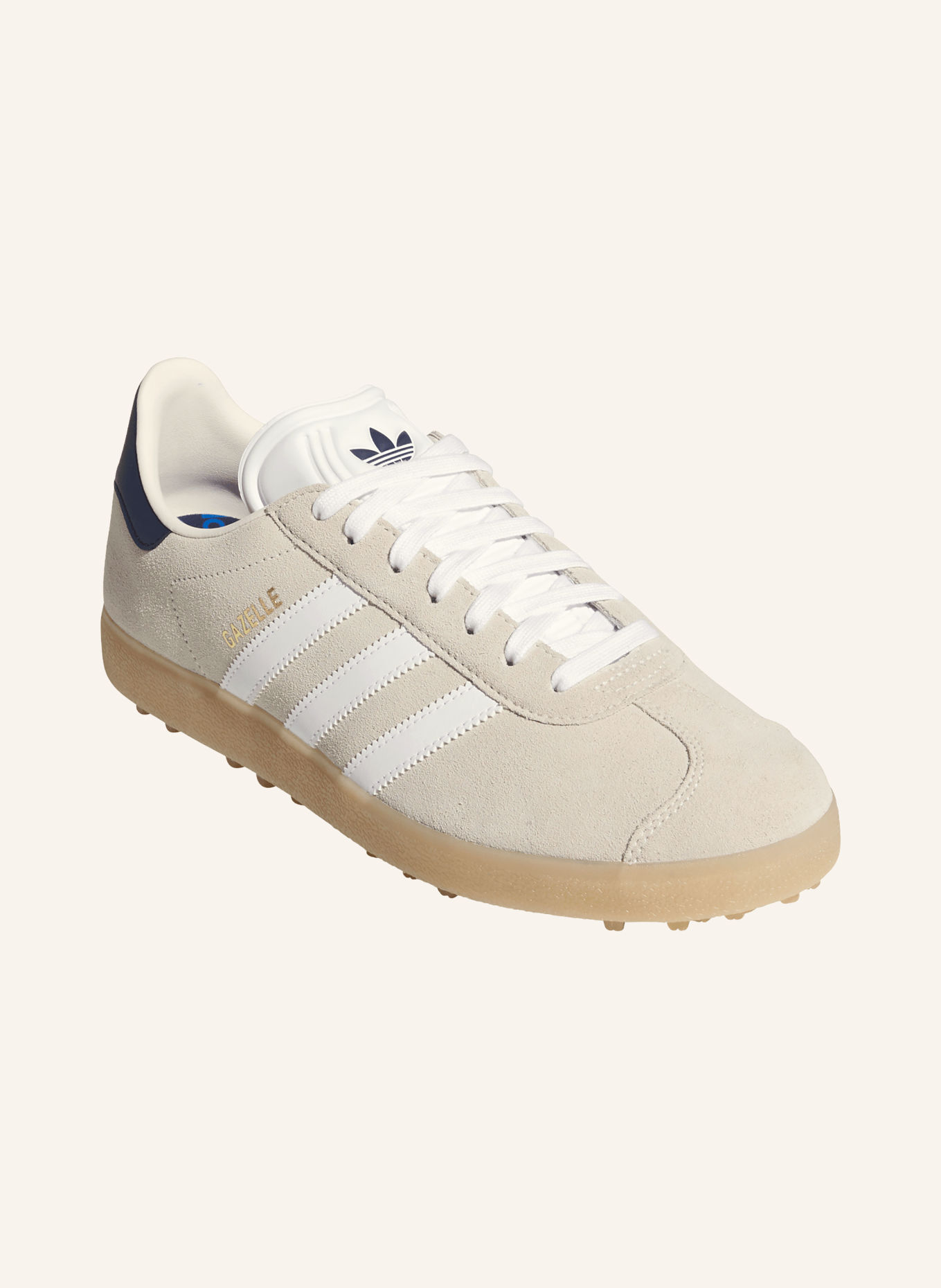 adidas Originals Golfsko GAZELLE: BEIGE / MØRKEBLÅ / HVID