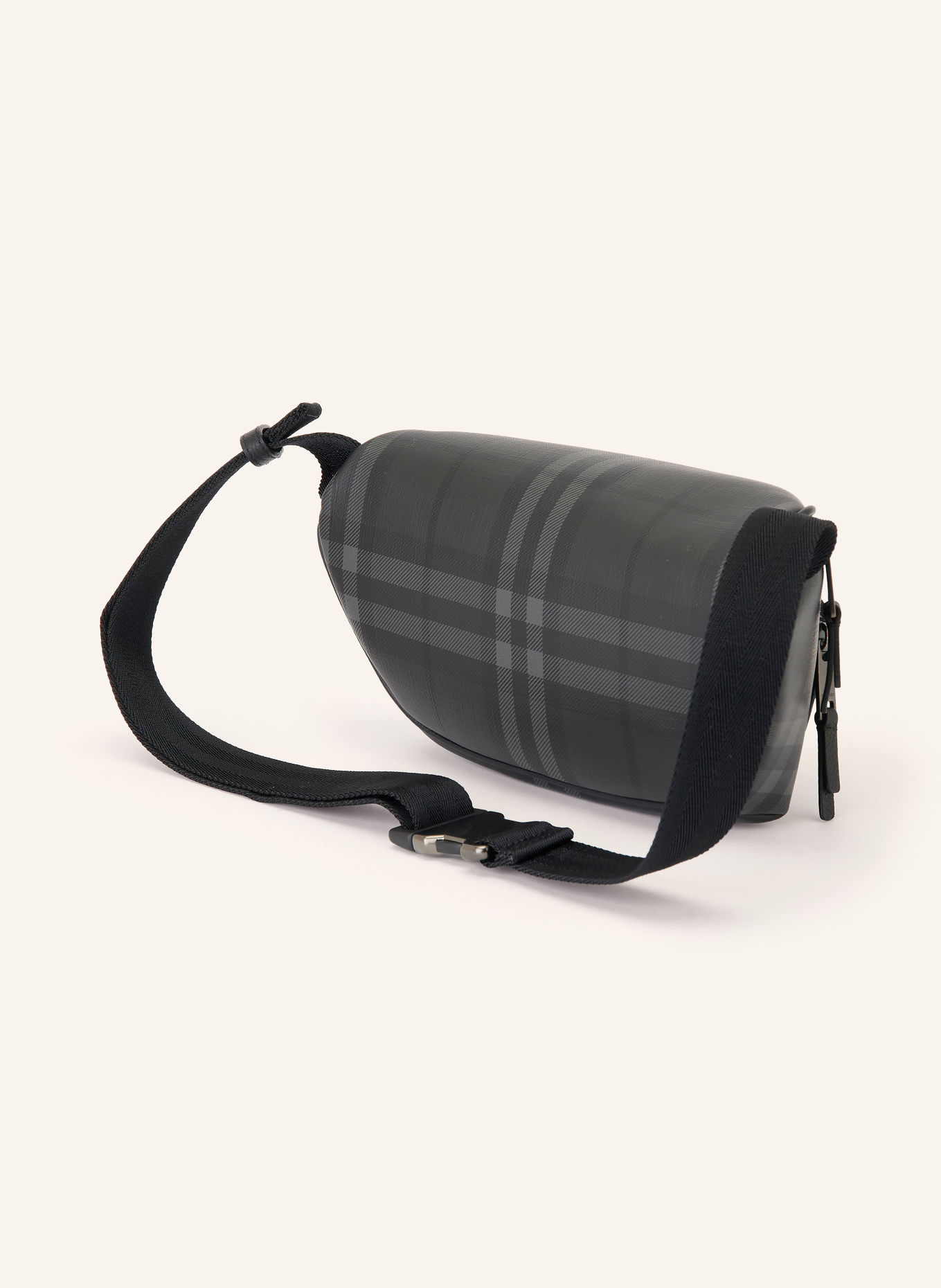 BURBERRY IRON Belt bag: DARK GRAY / BLACK