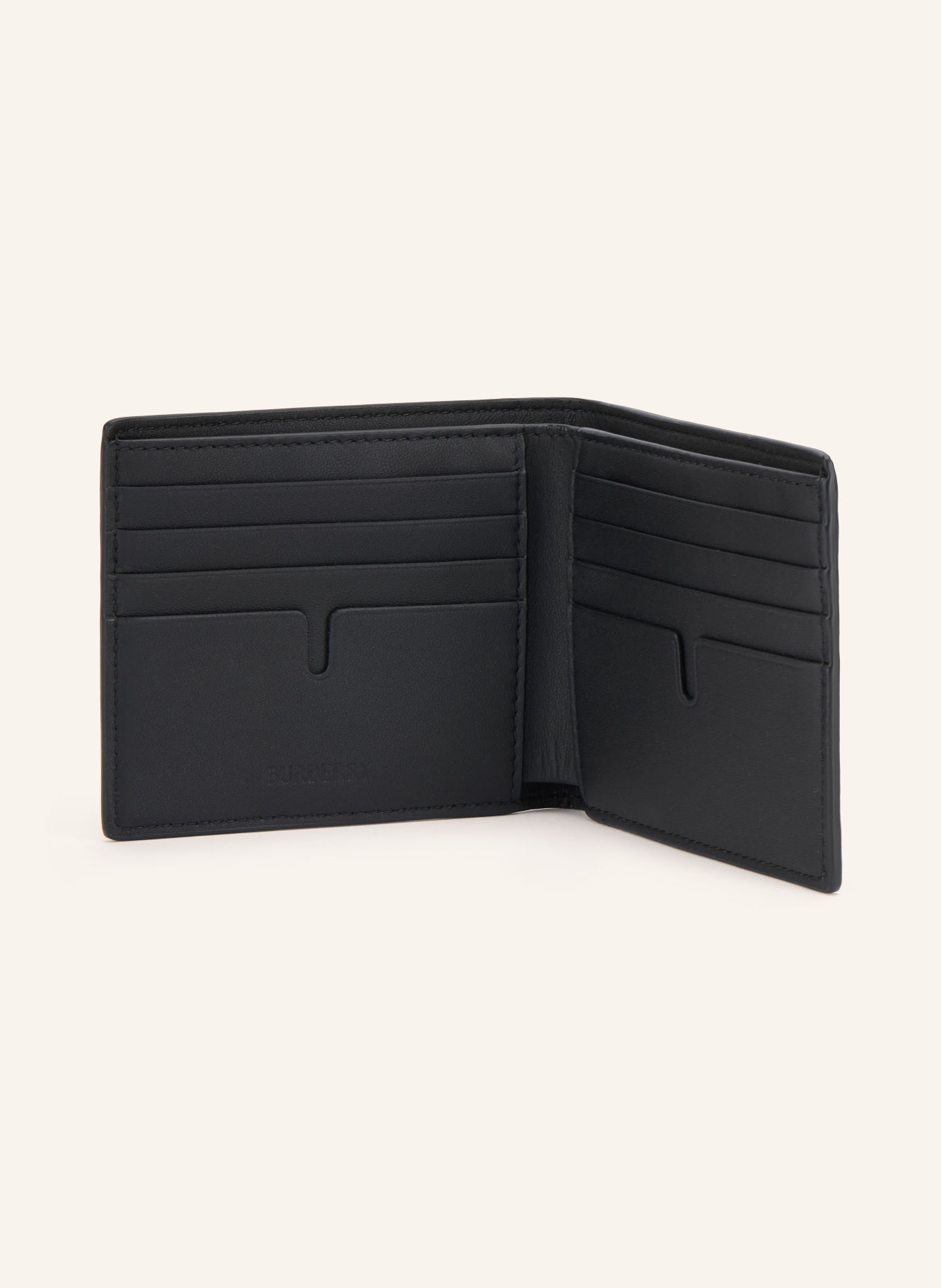 BURBERRY Portemonnee CITY: ZWART / GRIJS