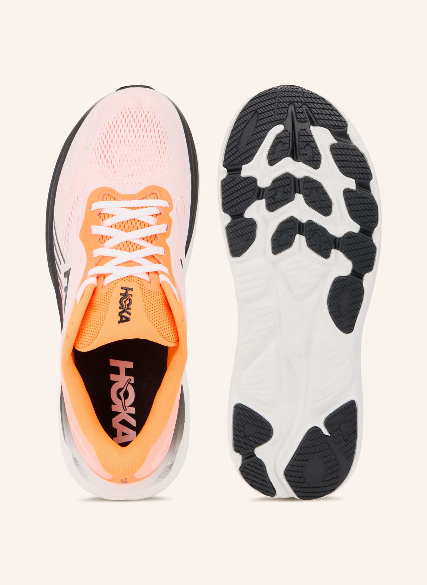 HOKA Buty do biegania CLIFTON 11: JASKRAWY POMARAŃCZOWY / BIAŁY / CZARNY