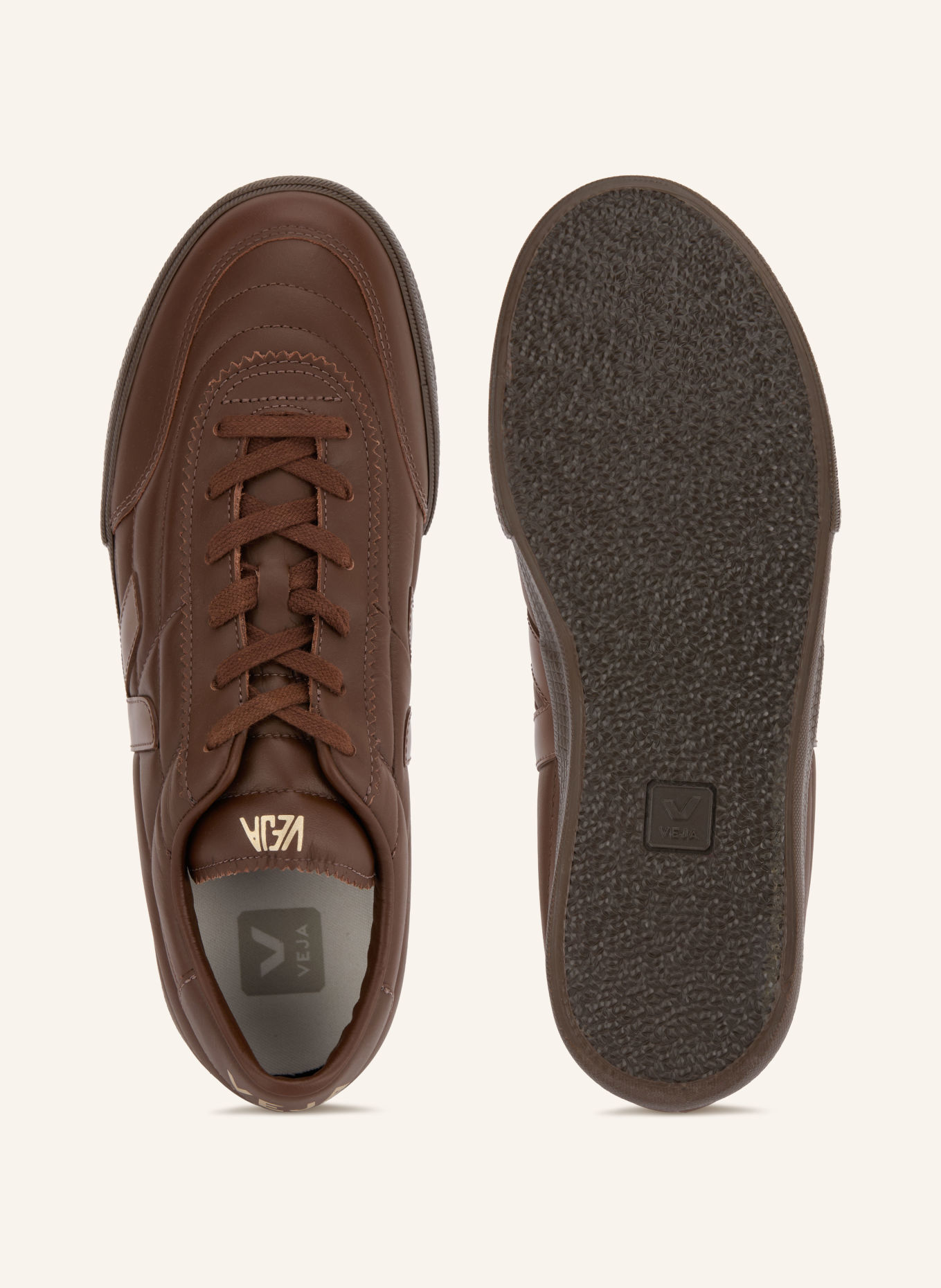 VEJA Sneaker PANENKA SIGNATURE: MØRKEBRUN / GULD