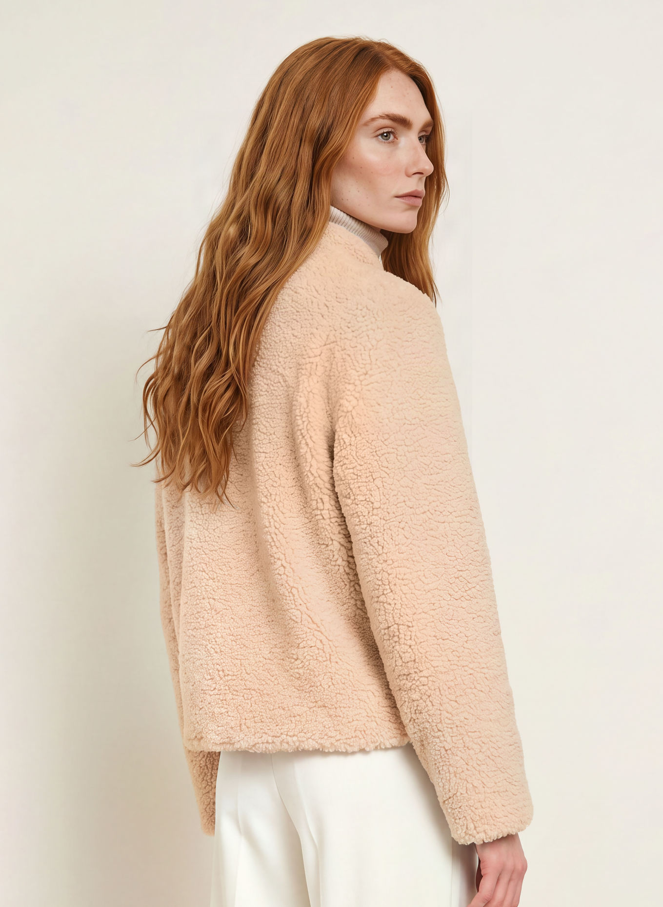 FUCHS SCHMITT Veste en fourrure synthétique AUGSBURG: BEIGE