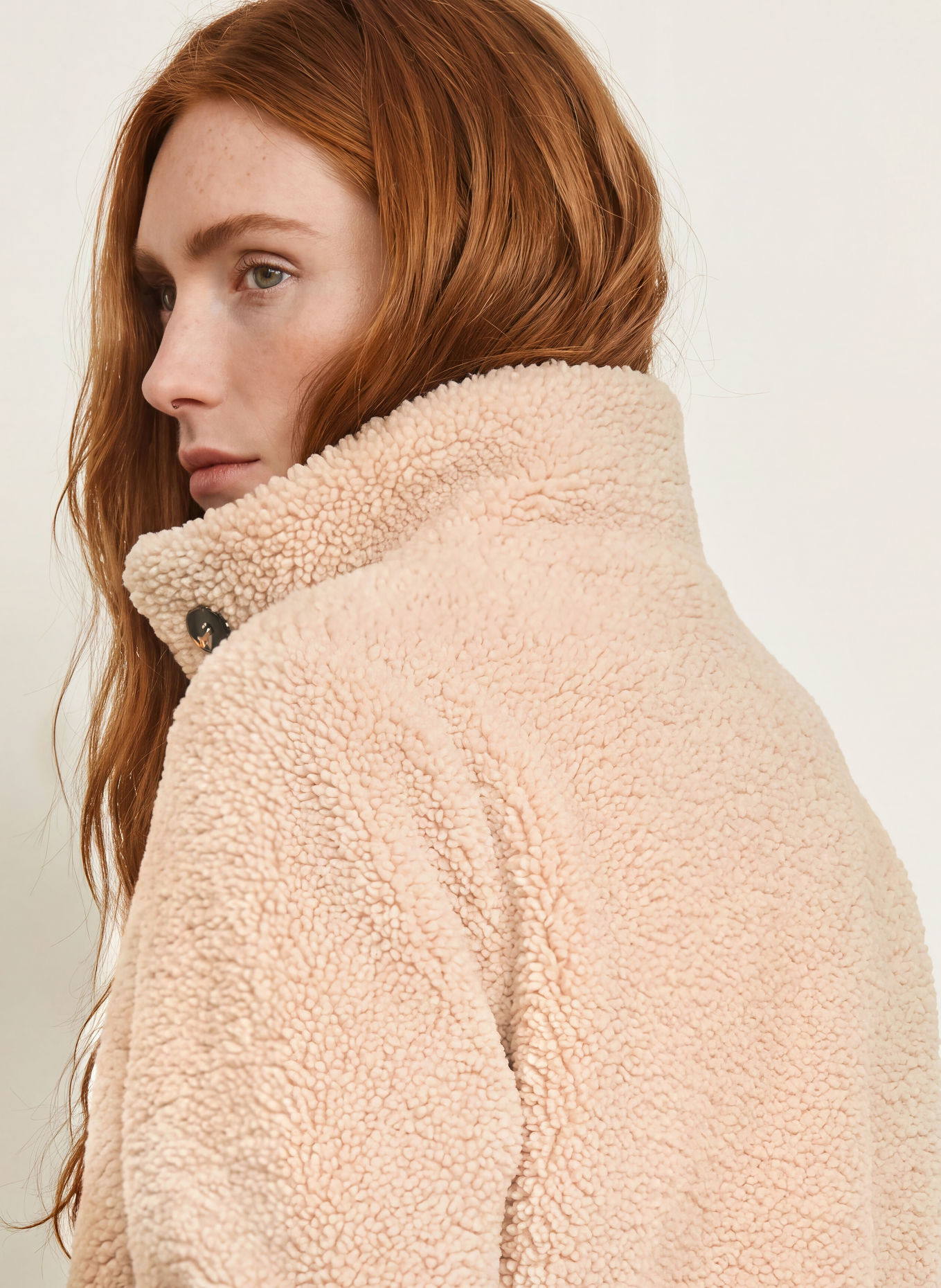 FUCHS SCHMITT Veste en fourrure synthétique AUGSBURG: BEIGE