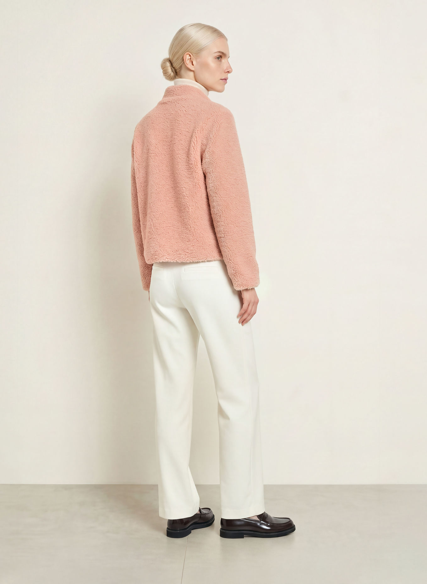 FUCHS SCHMITT Teddy Fur Jacket AUGSBURG: ROSE