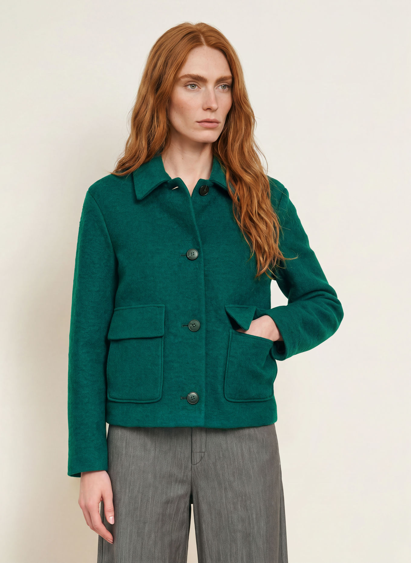 FUCHS SCHMITT Kastenjacke SALERNO: GRÜN