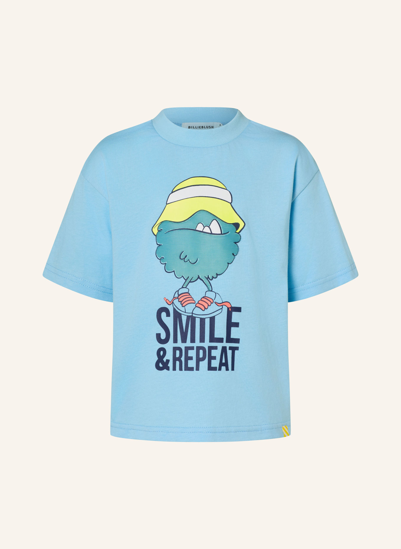 Billieblush T-shirt: LICHTBLAUW / NEONGEEL / DONKERBLAUW