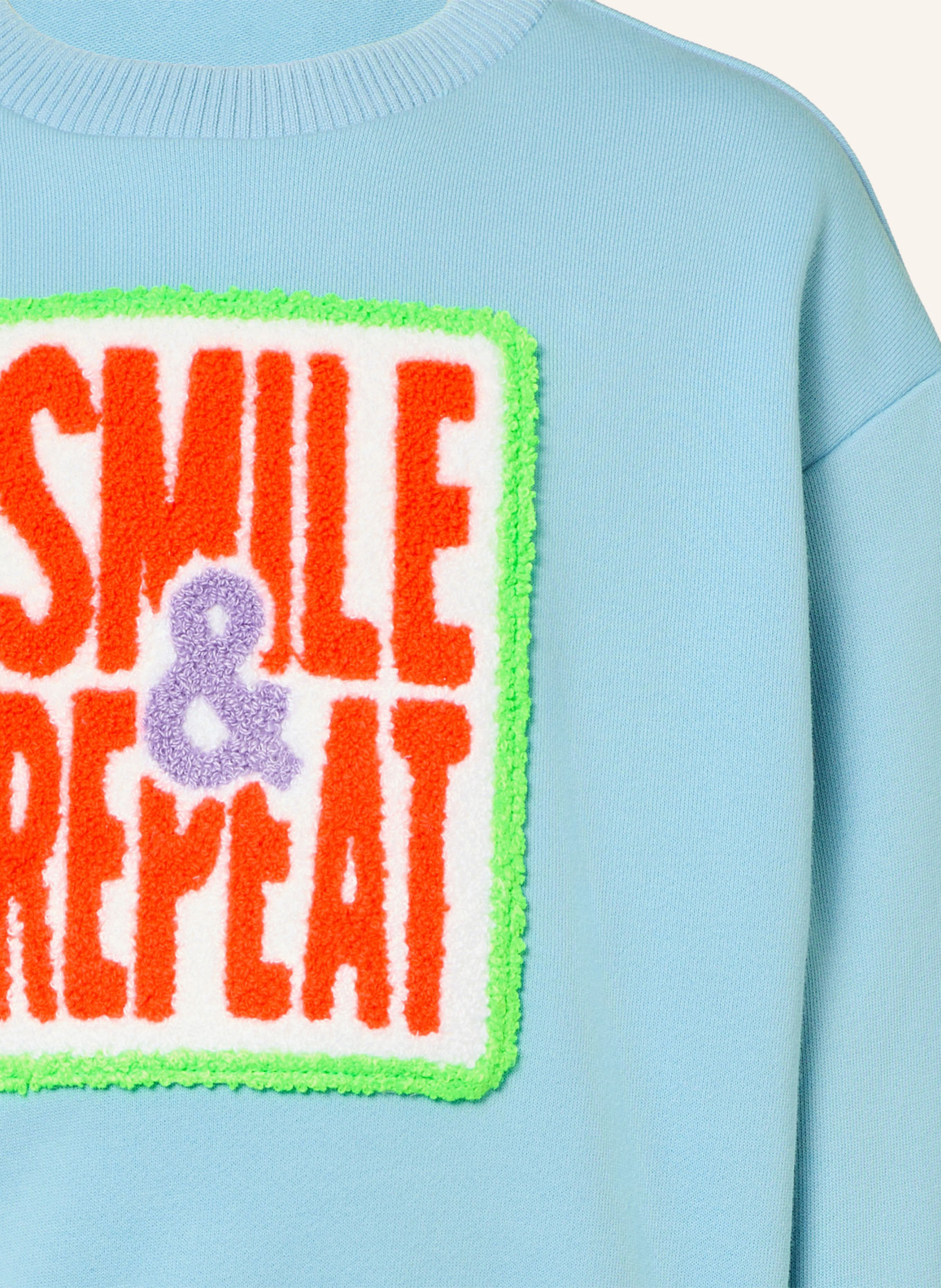 Billieblush Sweatshirt: LICHTBLAUW / NEONROOD / NEONGROEN