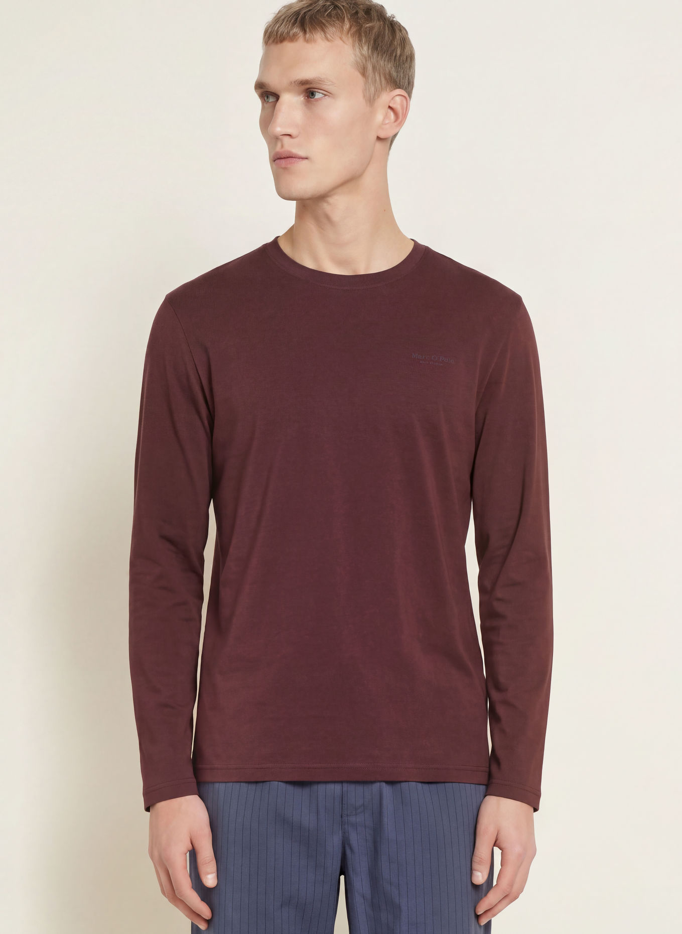 Marc O'Polo Pajama shirt: BROWN