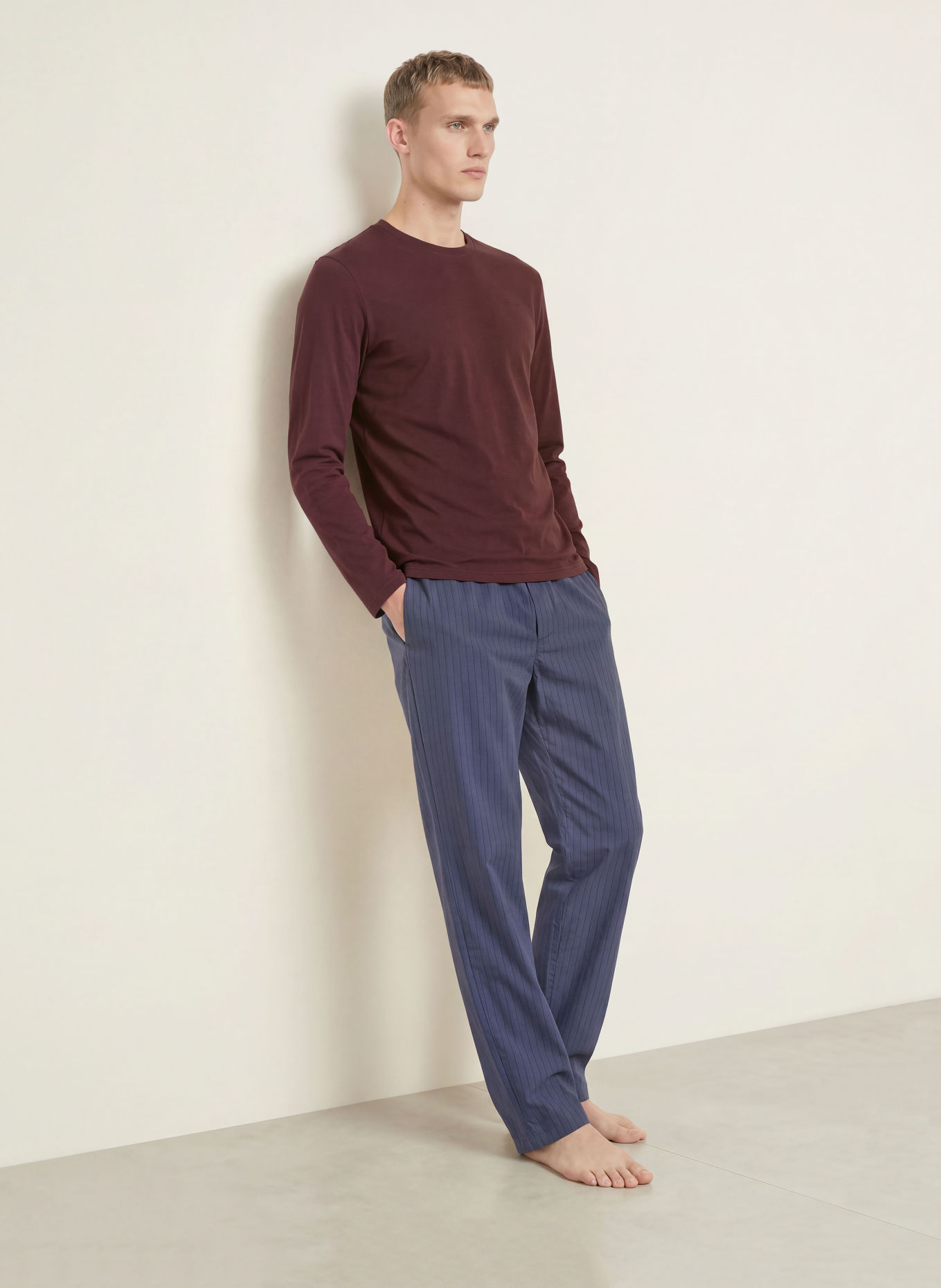 Marc O'Polo Pajama shirt: BROWN