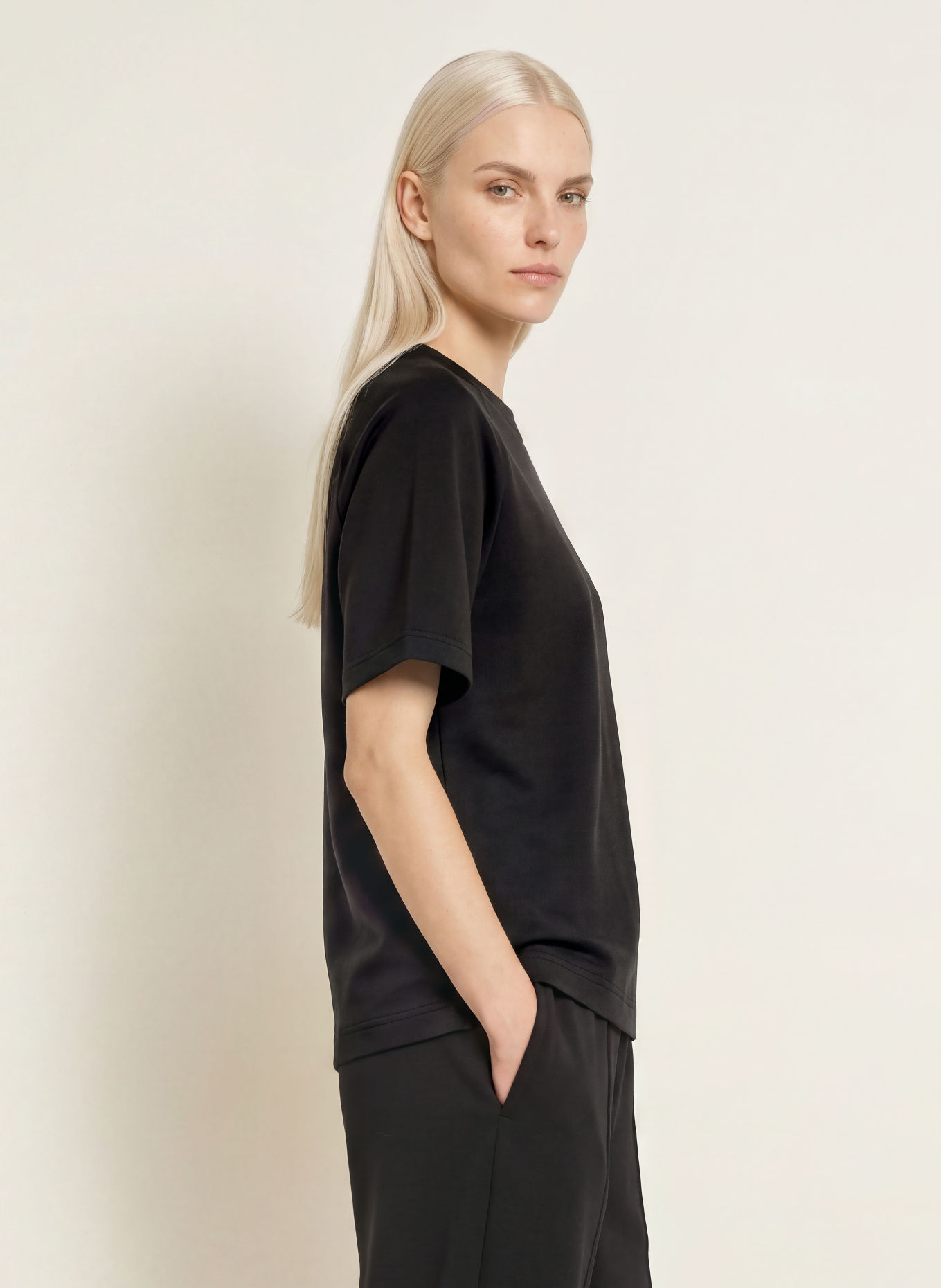 Marc O'Polo Loungesweatshirt: ZWART