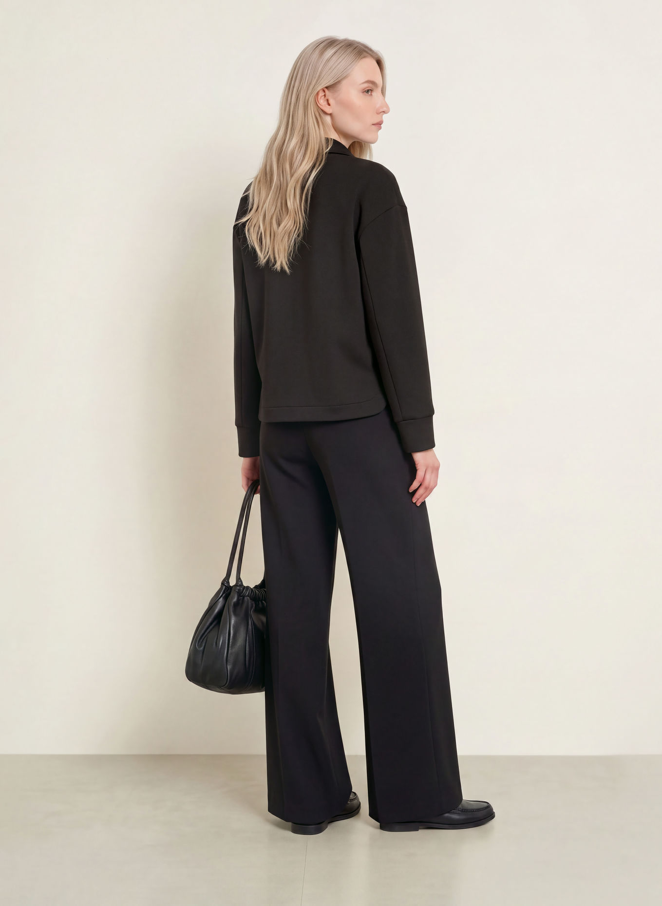 Marc O'Polo Overjacket aus Jersey: SCHWARZ