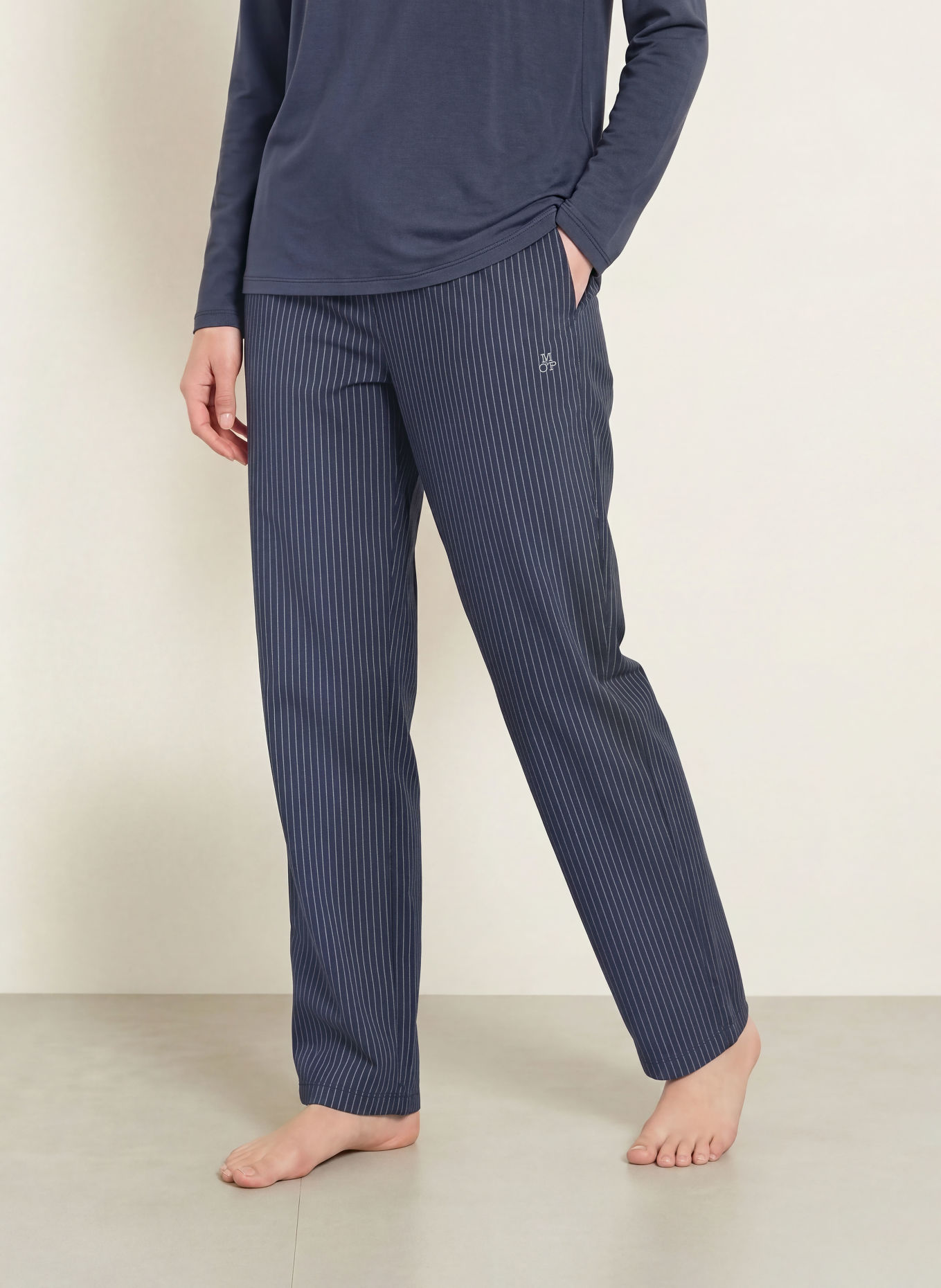 Marc O'Polo Pajama bottoms: BLUE / LIGHT BLUE