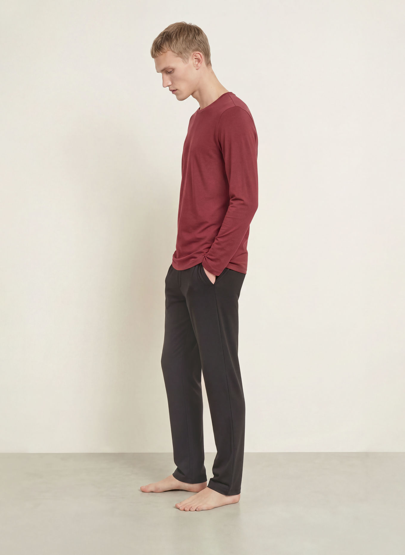 JOOP! Pyjamashirt: DONKERROOD