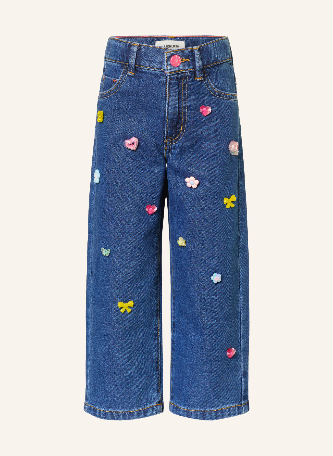 Billieblush Jeans mit Schmuckperlen: Z22 STONE