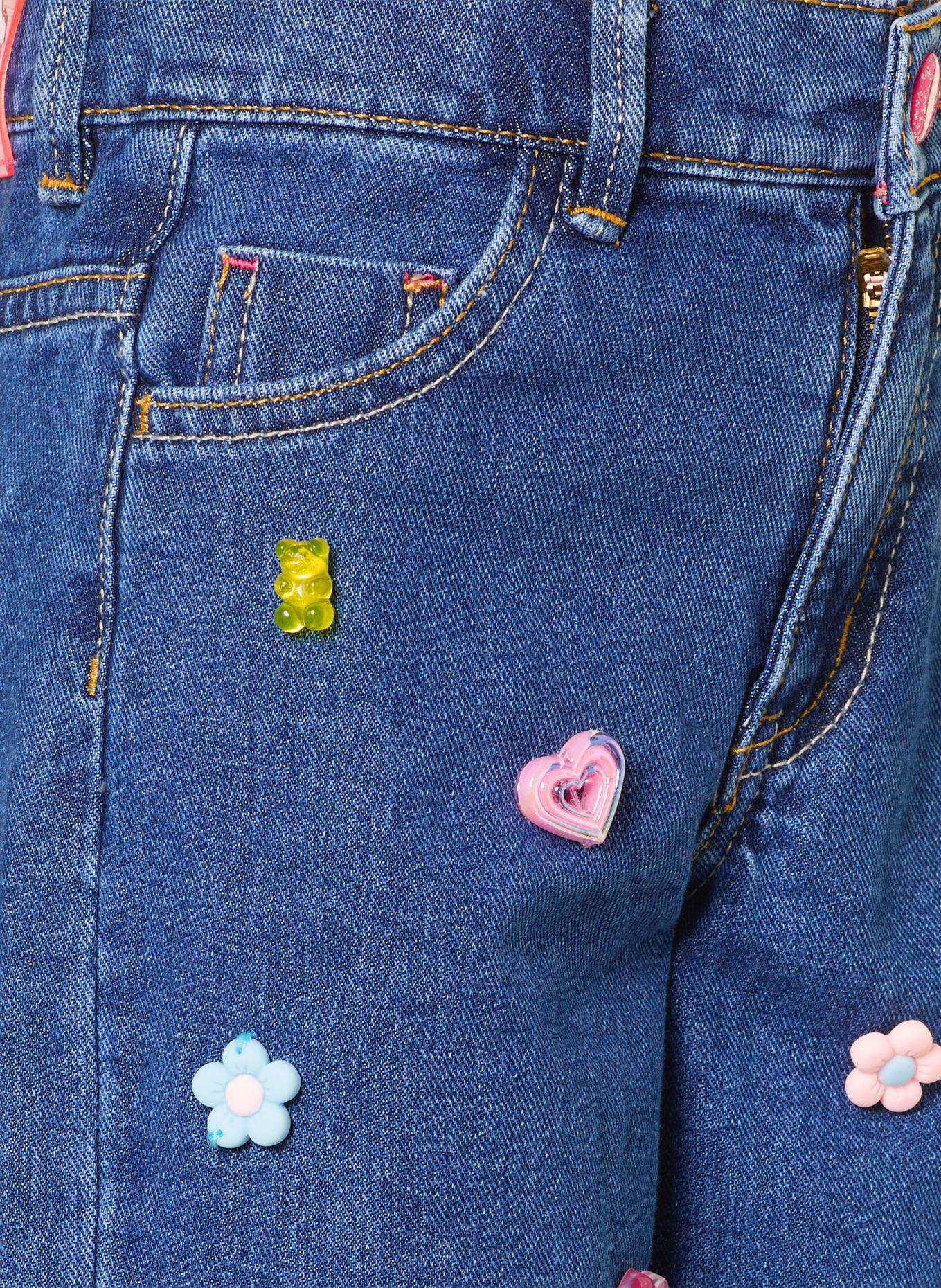 Billieblush Jeans mit Schmuckperlen: Z22 STONE
