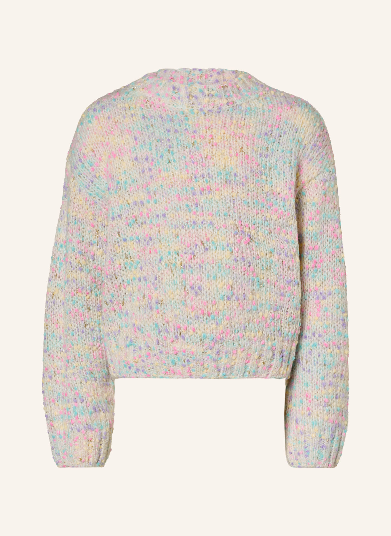 Billieblush Pullover mit Glitzergarn: WEISS / GOLD / ROSA