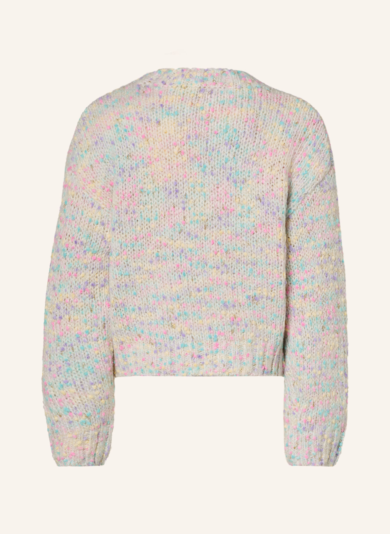 Billieblush Pullover mit Glitzergarn: WEISS / GOLD / ROSA