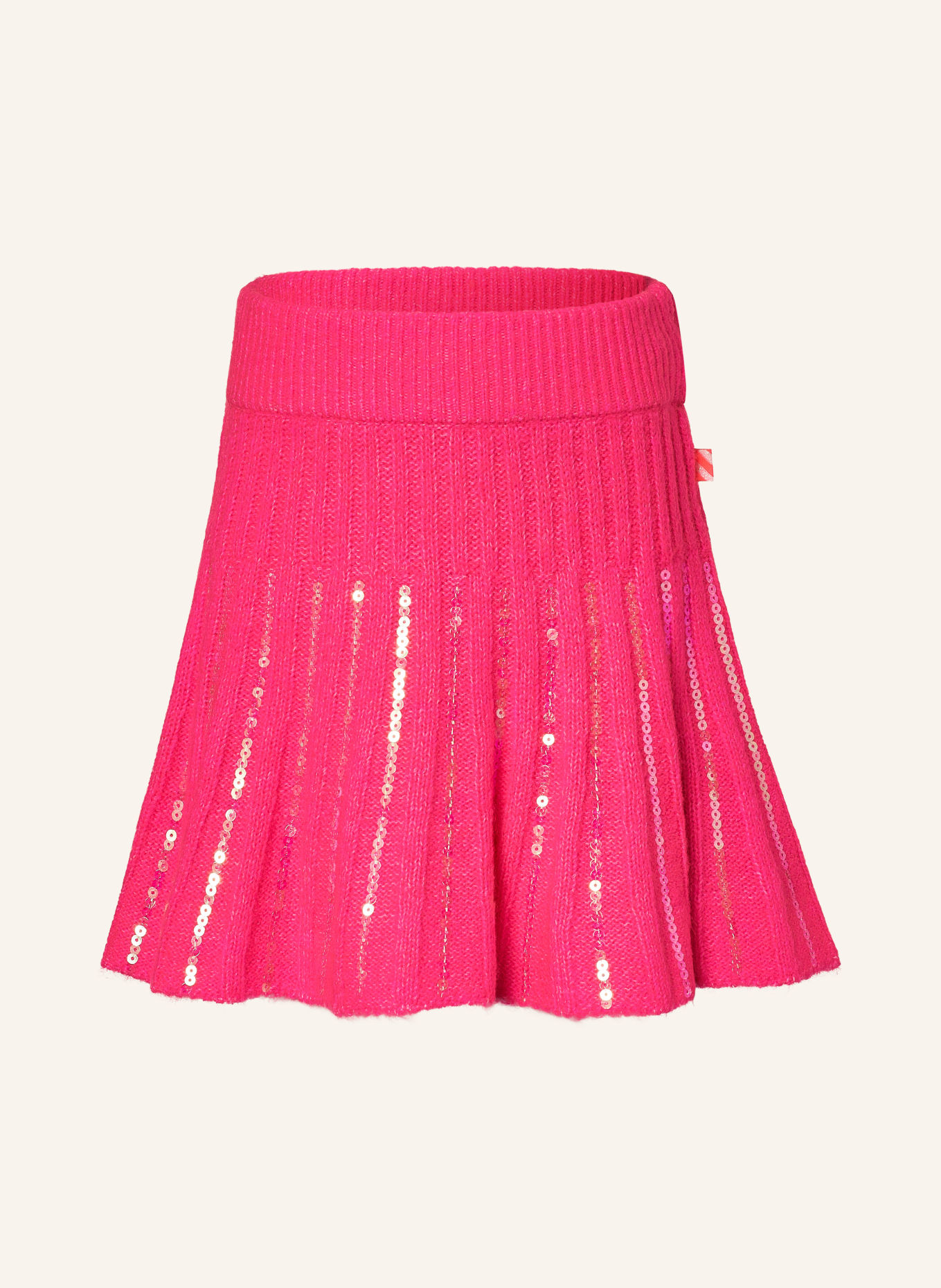 Billieblush Strickrock mit Pailletten: NEONPINK