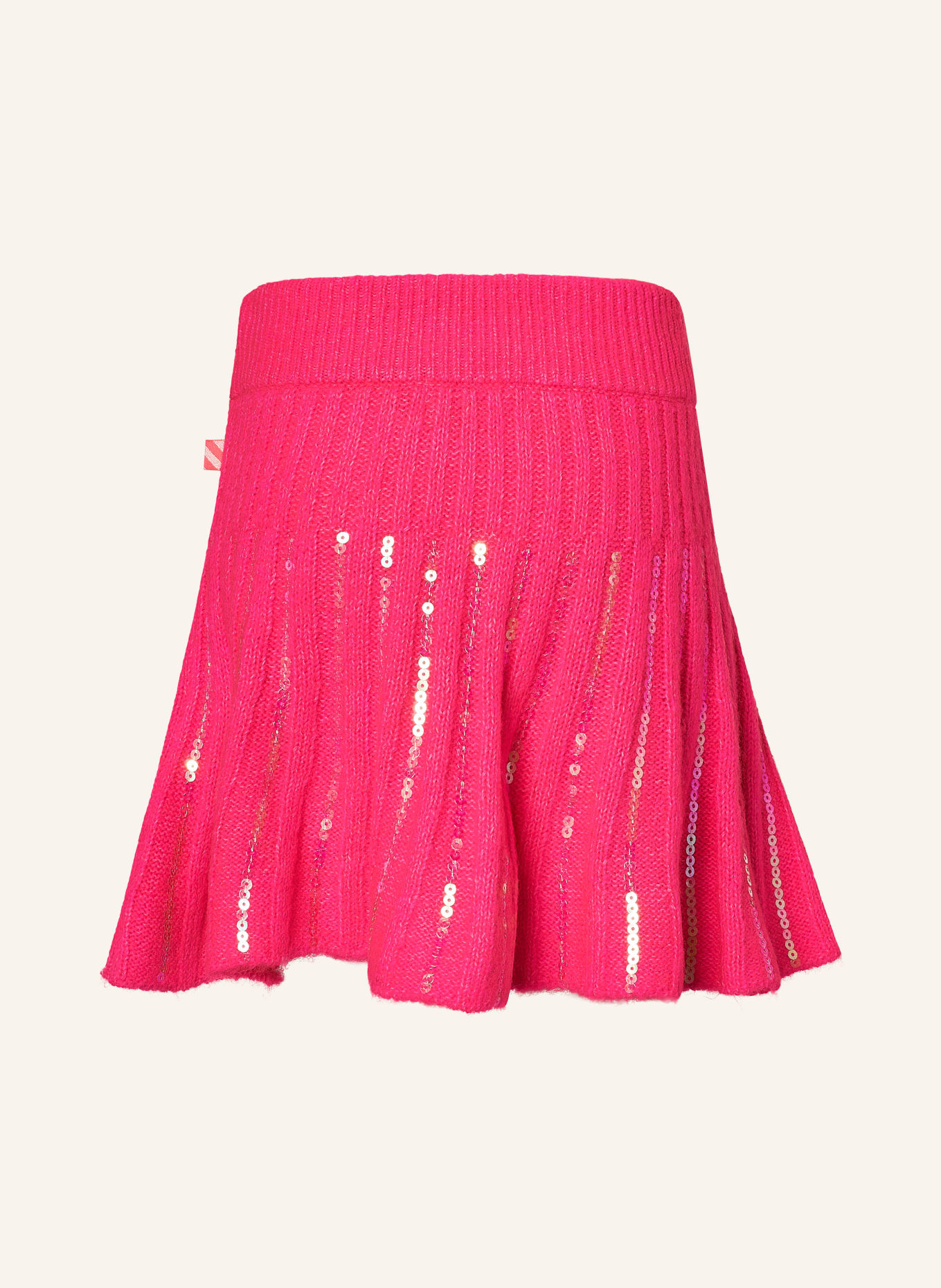 Billieblush Strickrock mit Pailletten: NEONPINK