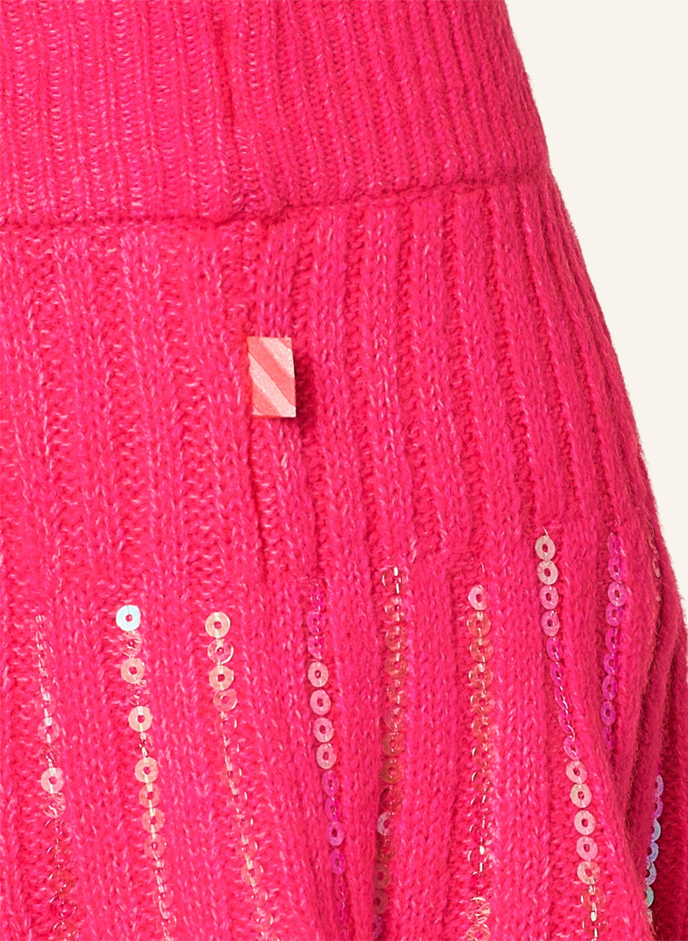 Billieblush Strickrock mit Pailletten: NEONPINK