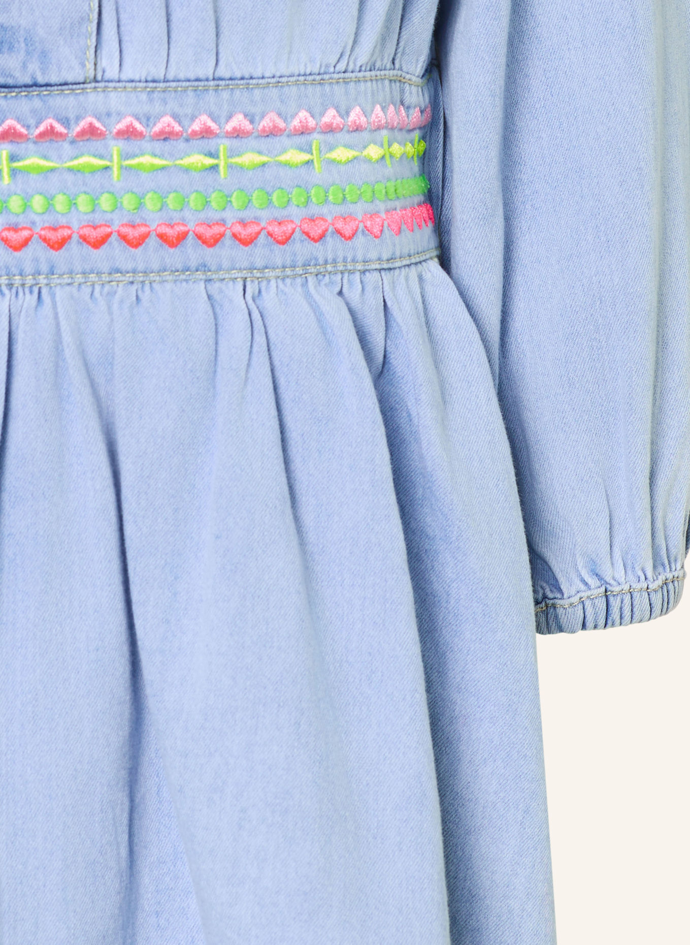 Billieblush Jeansjurk: LICHTBLAUW / NEONROZE / NEONGEEL