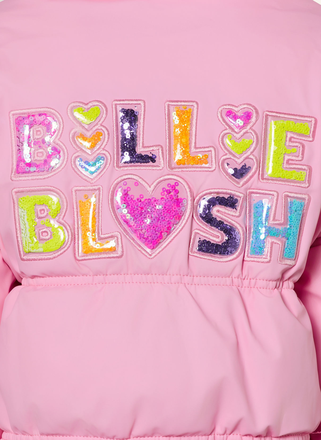 Billieblush Gewatteerde jas met pailletten: ROZE / NEONROZE