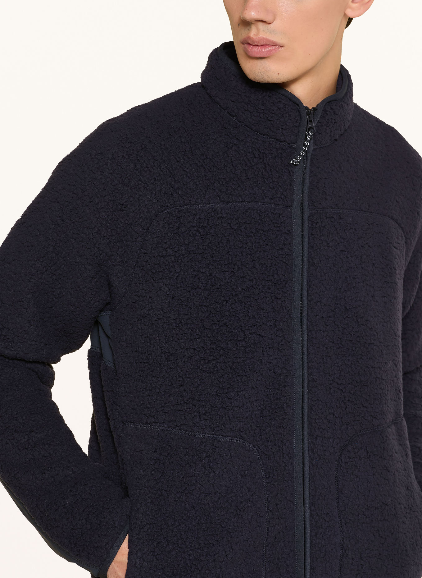 Peak Performance Jachetă din fleece WILDRUSH PILE: NEGRU